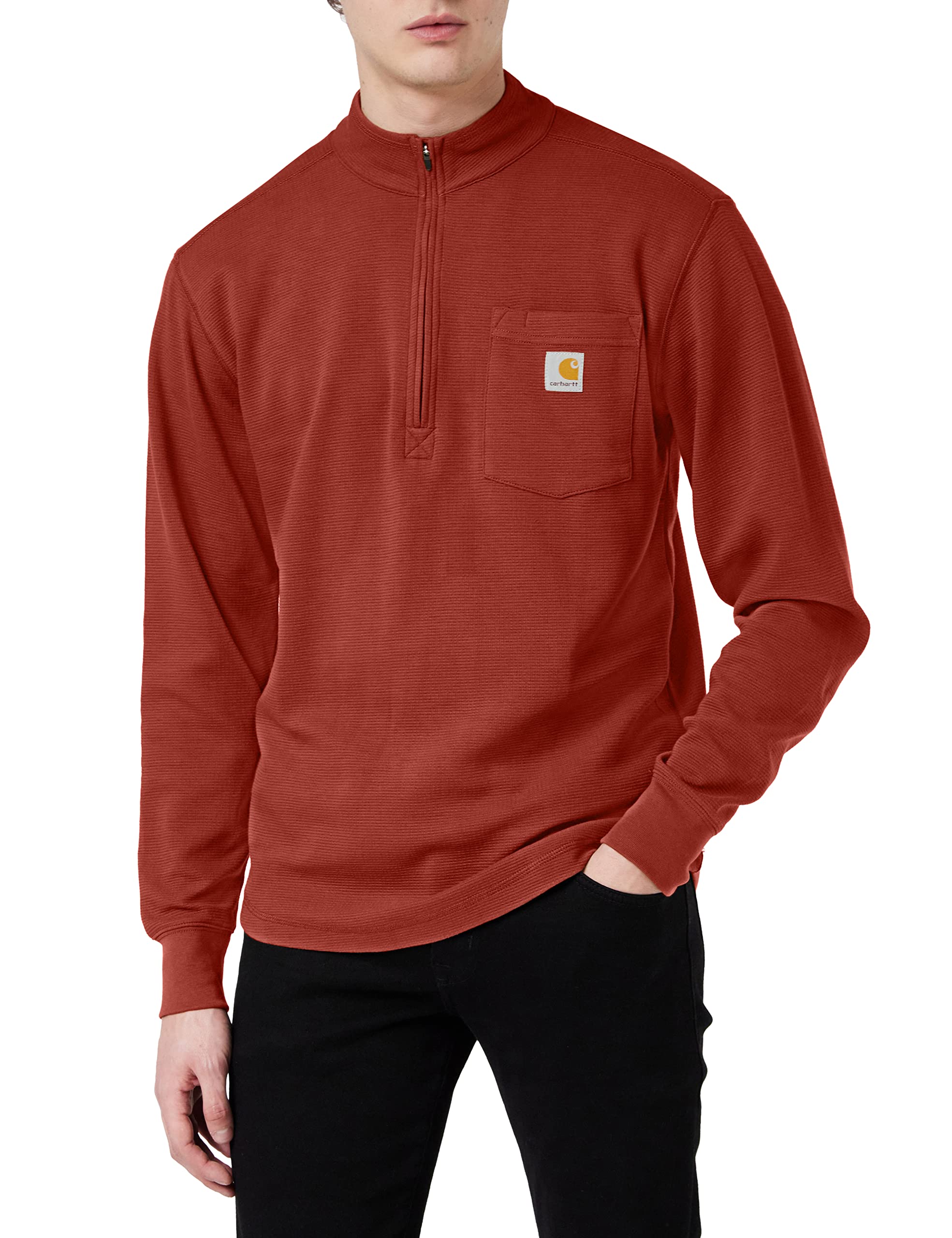 Carhartt Men's Big & Tall Tilden Long Sleeve Half Zip Sweatshirt - Comfortable Workwear for Construction & Outdoor Activities (Regular & Extended Sizes) - Perfect for Job Sites, Hiking & Casual Wear