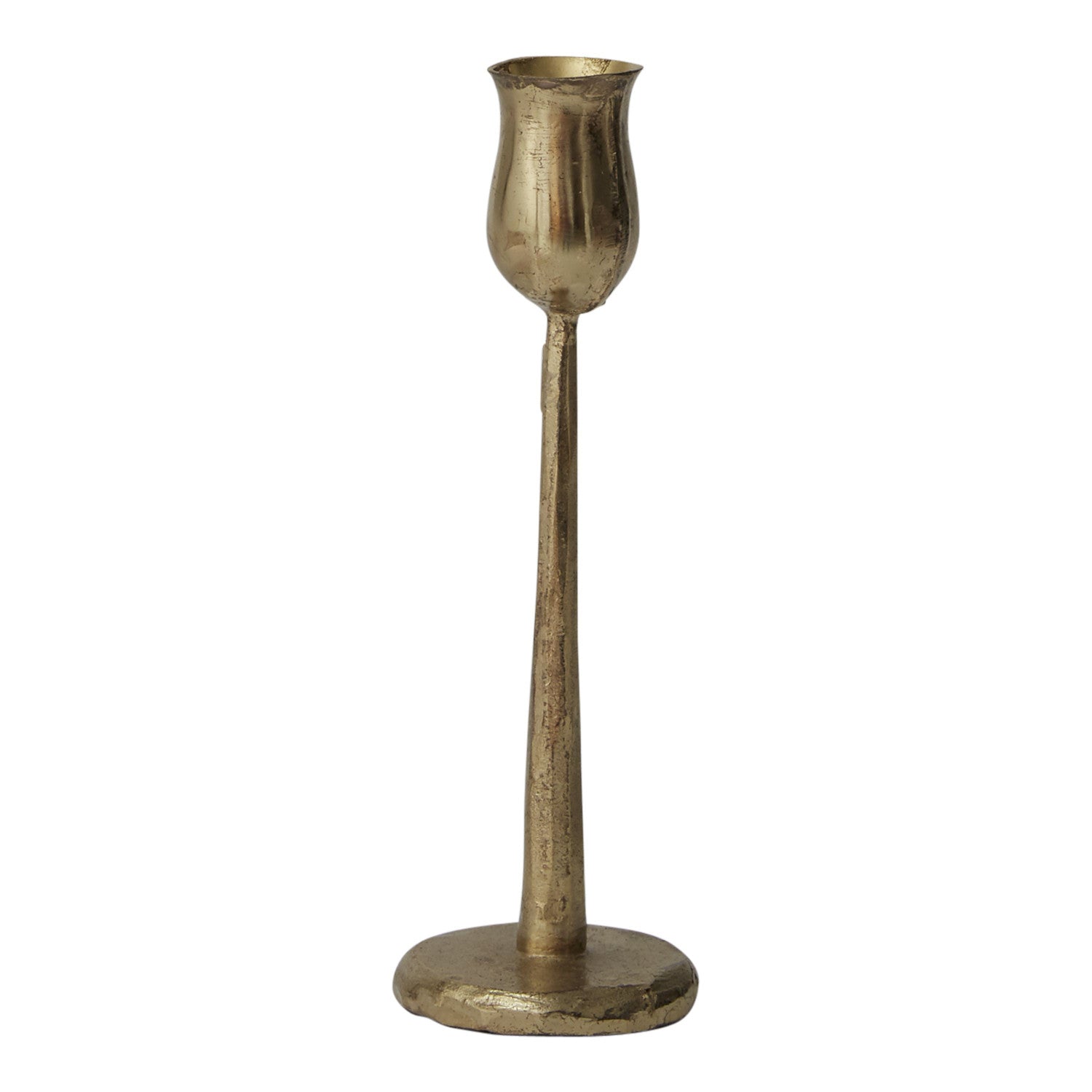 Vintage Auric Candlestick Holder - Elegant Gold-Plated Candle Stand for Home Decor, Wedding Centerpieces & Romantic Dinner Ambiance