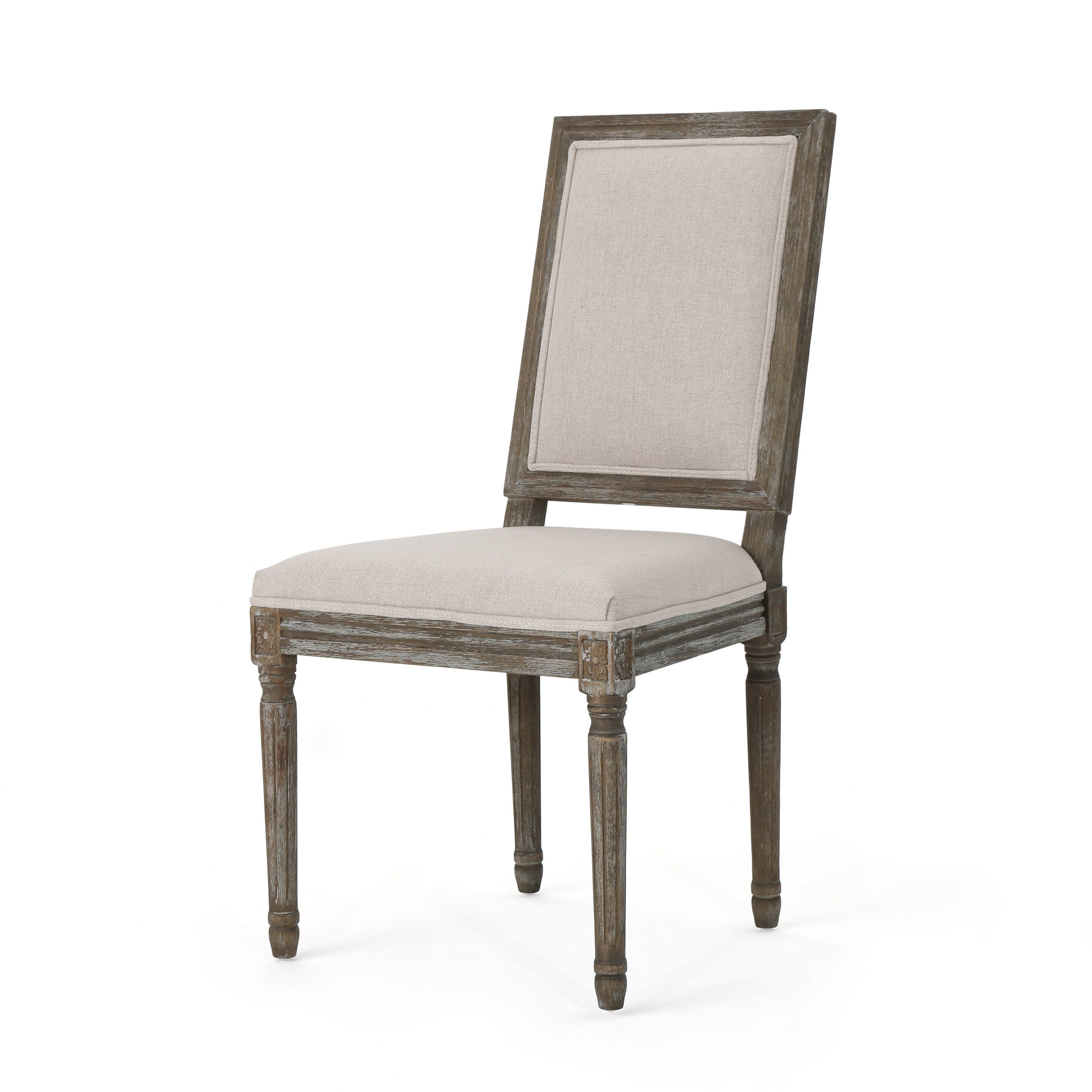 Modern Dining Chair Set of 1 - Sturdy Wooden Kitchen Chair with Cushion - Comfortable & Stylish for Home, Restaurant, or Office Use