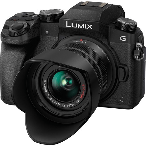 Panasonic Lumix DMC-G7 Mirrorless Digital Camera with 14-42mm & 45-150mm Lenses - 16MP Micro Four Thirds System, 4K Video, WiFi - Perfect for Vlogging, Travel Photography & Content Creation (Black)
