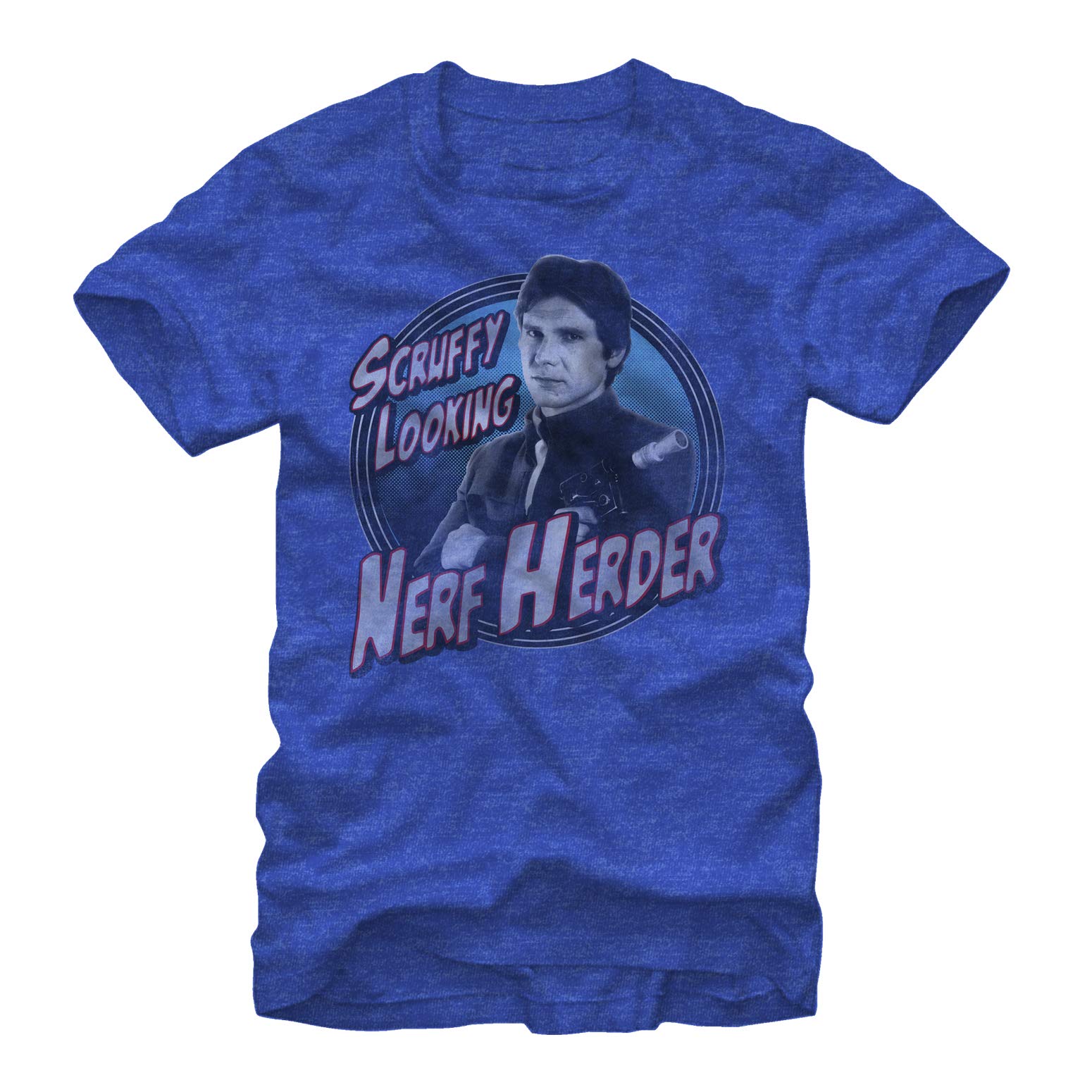 Men's Star Wars Han Solo Scruffy-Looking Nerf Herder Graphic T-Shirt - Cool Sci-Fi Movie Tee for Fans, Cosplay & Casual Wear