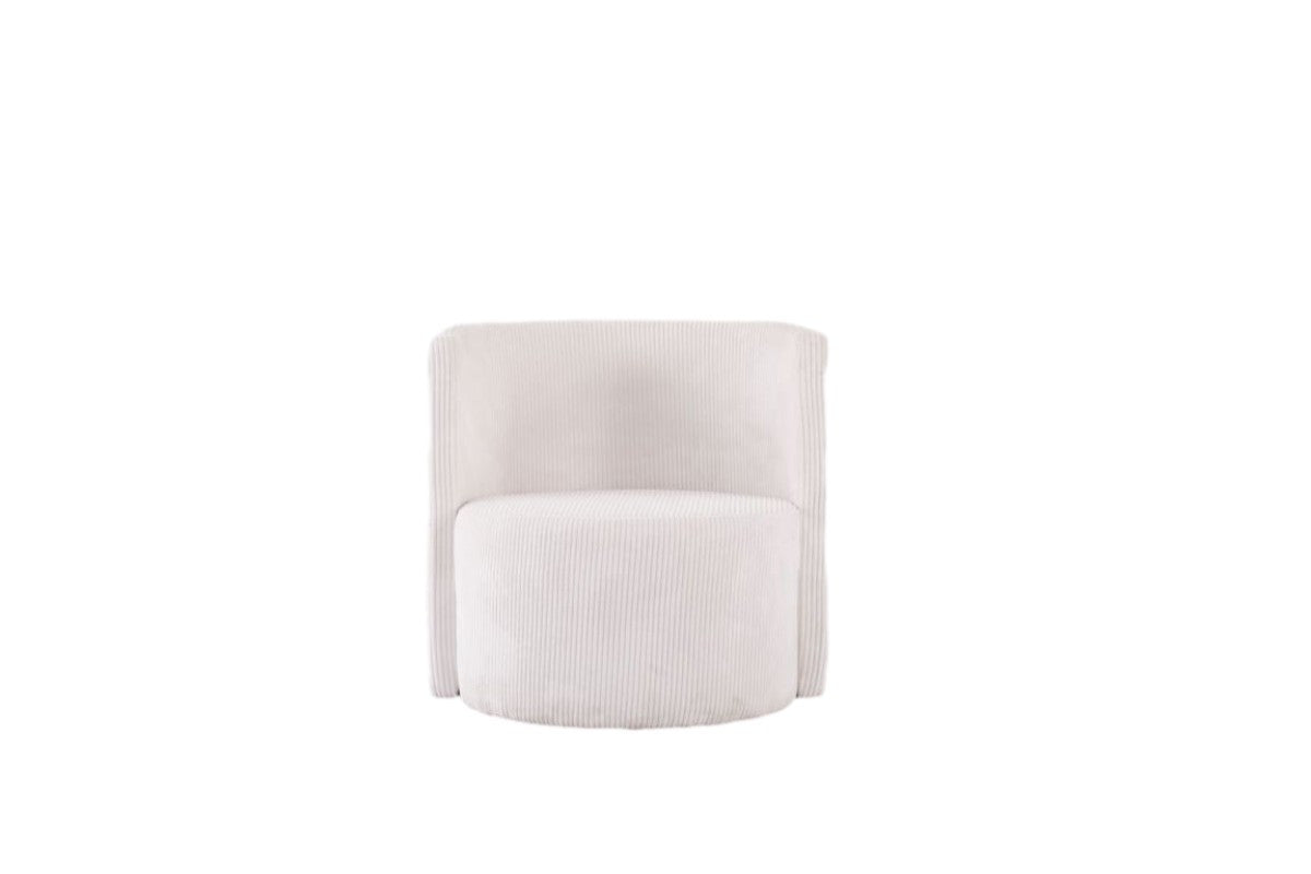 Stylish Averill Accent Chair in White - Perfect for Living Room, Bedroom & Office Decor