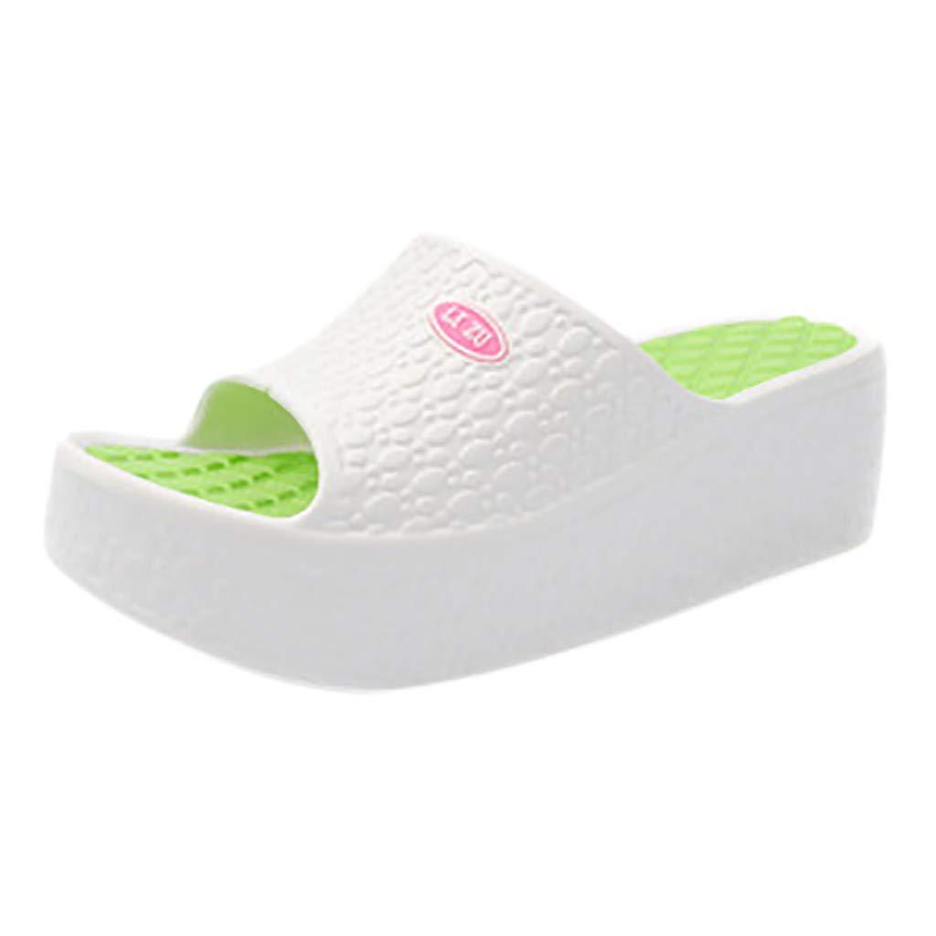 Comfortable Women's Summer Sandals with Thick Platform Soles - Fashionable Beach Wedge Shoes with Holes for Outdoor Walking, Vacation & Casual Wear