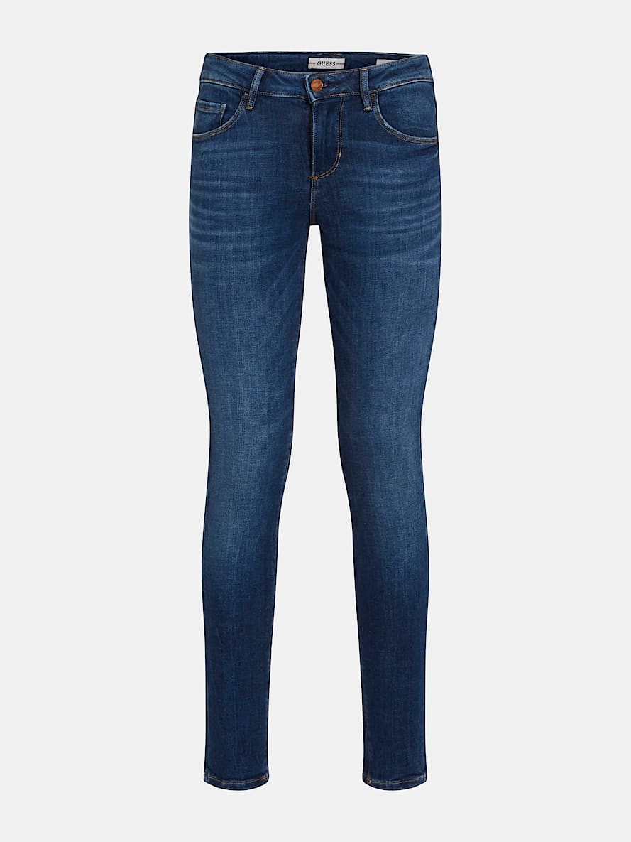 Annette Skinny Mid Rise Jeans for Women - Carrie Mid Wash Stretch Denim Pants | Perfect for Casual Wear, Office & Date Night Outfits
