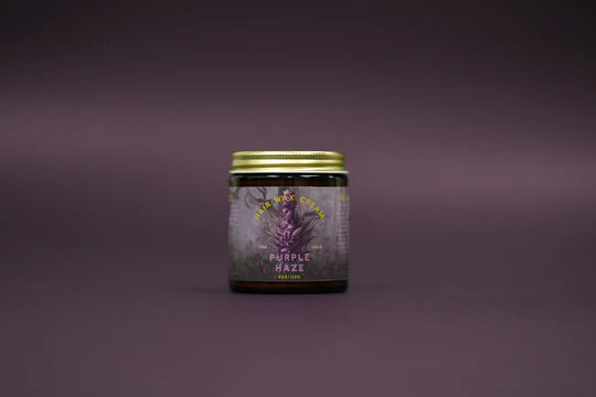Grim Grease Pomade | Purple Haze Hair Wax Cream for Men - Strong Hold Styling Product for Slick Back, Pompadour & Vintage Looks - Natural Ingredients for Healthy Hair
