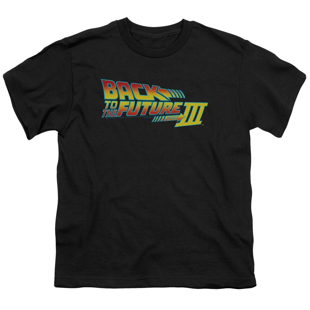 Back to The Future III Logo Unisex Youth T-Shirt for Boys & Girls - Retro Movie Fan Gift, Casual Wear & Cosplay Outfit