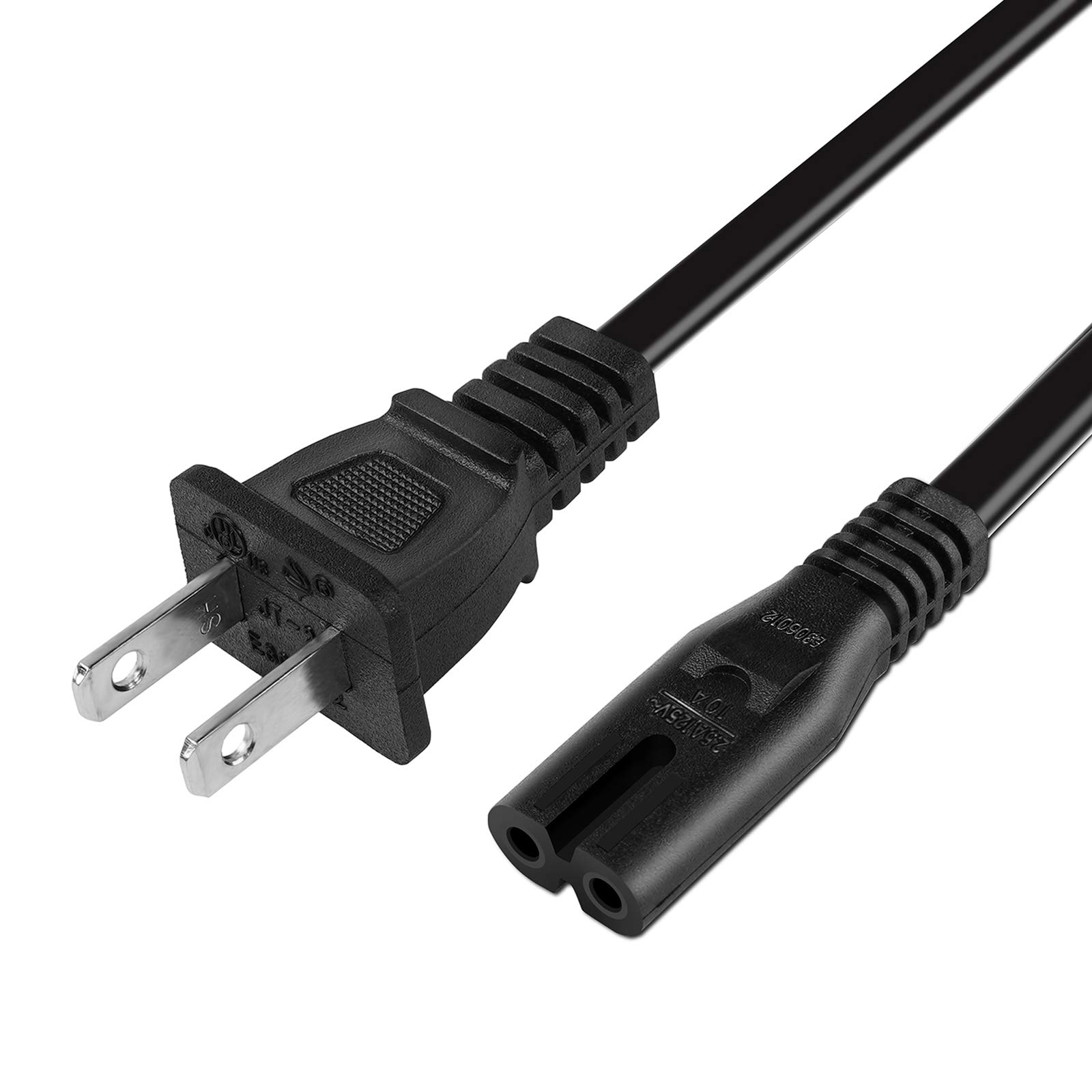 UL Listed 6Ft Black Power Cord Replacement for Electric Recliner & Lift Chair - Perfect for Home Theater Seating, Living Room Furniture, and Mobility Assistance