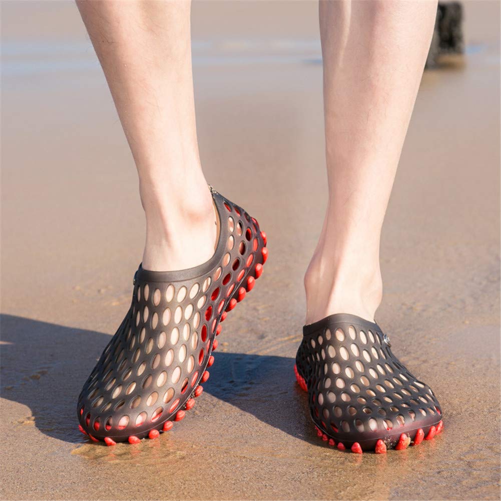 LEADER SHOW ® Men's Ultralight Hollow Sandals - Breathable Water Shoes for Summer, Beach, Pool & Outdoor Activities - Comfortable Aqua Shoes for Walking, Swimming & Travel