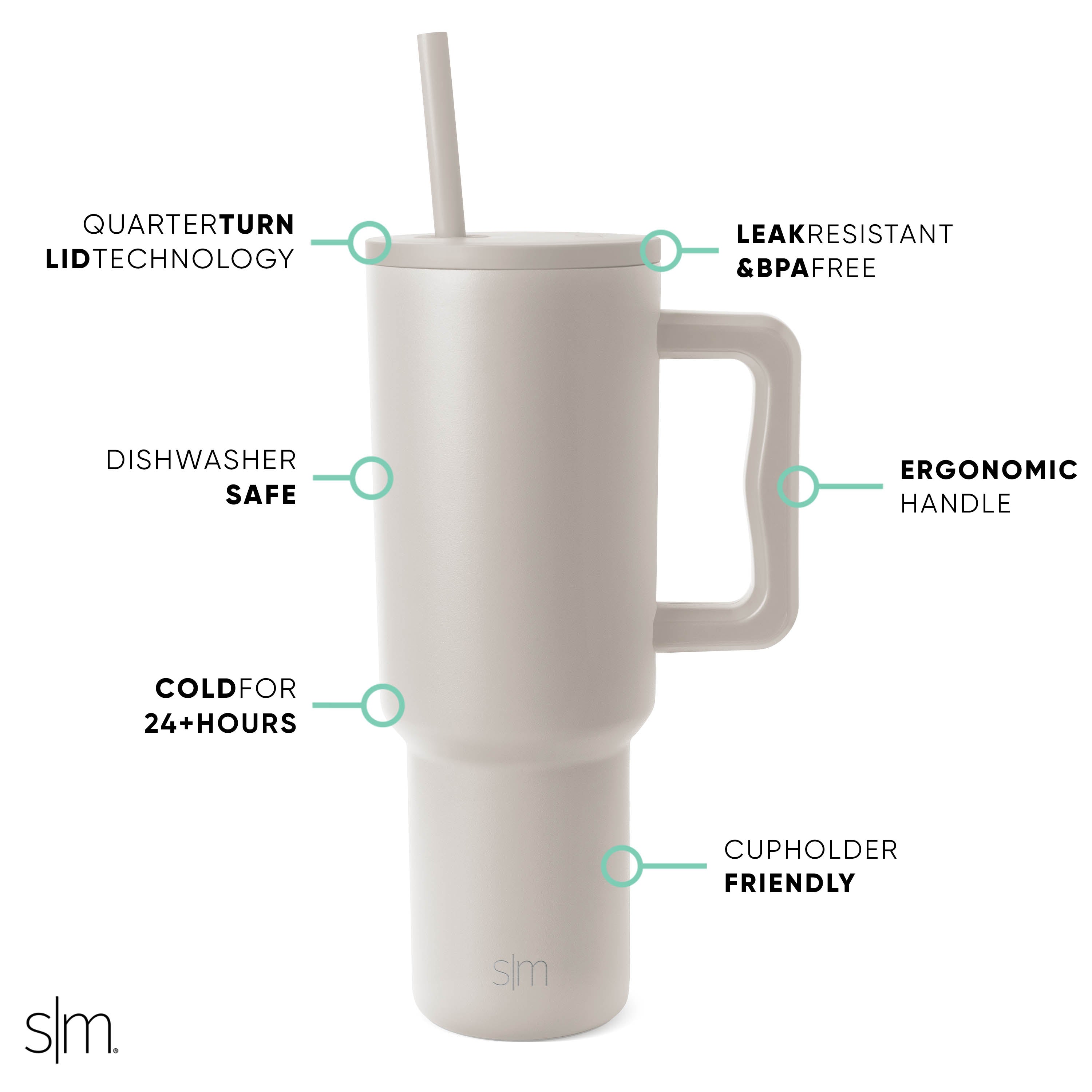 Trek Tumbler 2 - 20oz Insulated Stainless Steel Water Bottle with Leak-Proof Lid for Hiking, Camping & Outdoor Adventures