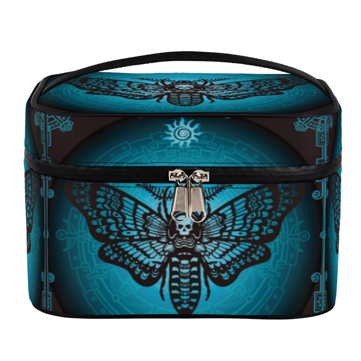 Gothic Butterfly Makeup Bag - Waterproof Travel Cosmetic Organizer for Women & Girls - Perfect for Travel & Daily Use