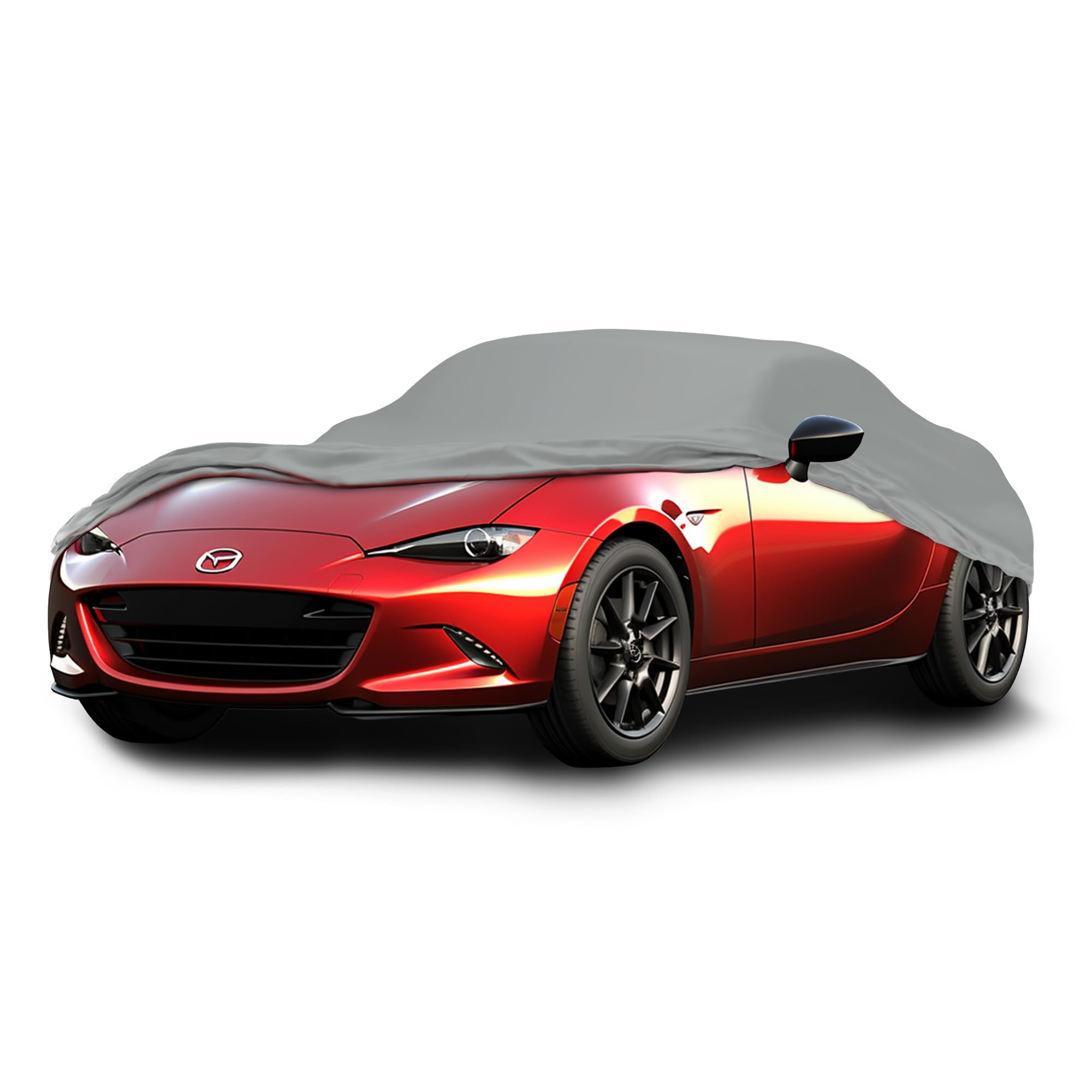CarCovers Weatherproof Car Cover for Mazda 2020 Miata MX-5 RF - Outdoor Waterproof Protection with Anti-Theft Cable Lock - Perfect for Travel, Storage & All-Season Use