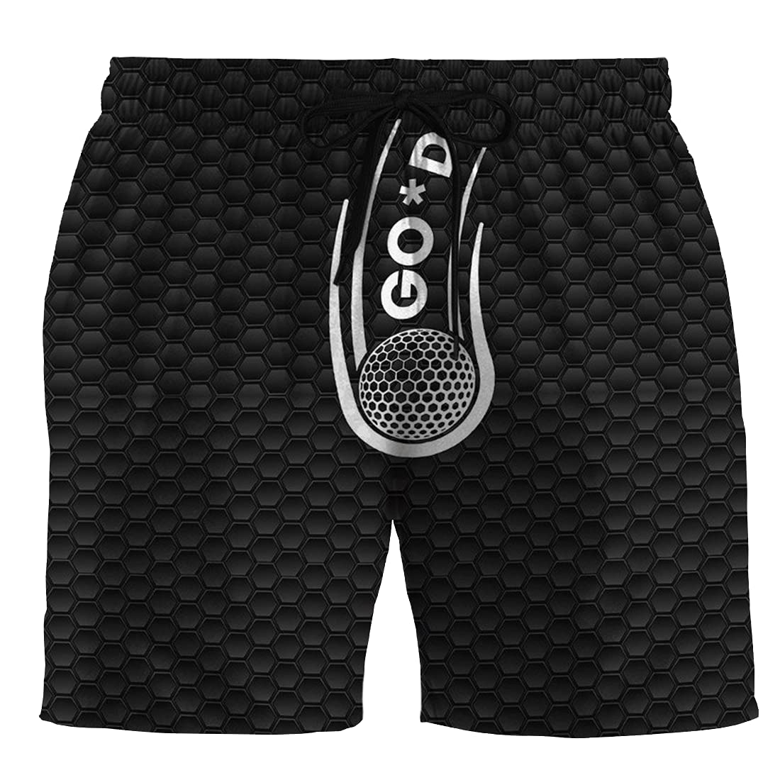 Funny Men's Swim Trunks with Drawstring - Quick Dry Beach Shorts for Swimming, Vacation & Summer Activities - Comfortable Swimwear for Pool, Beach & Water Sports