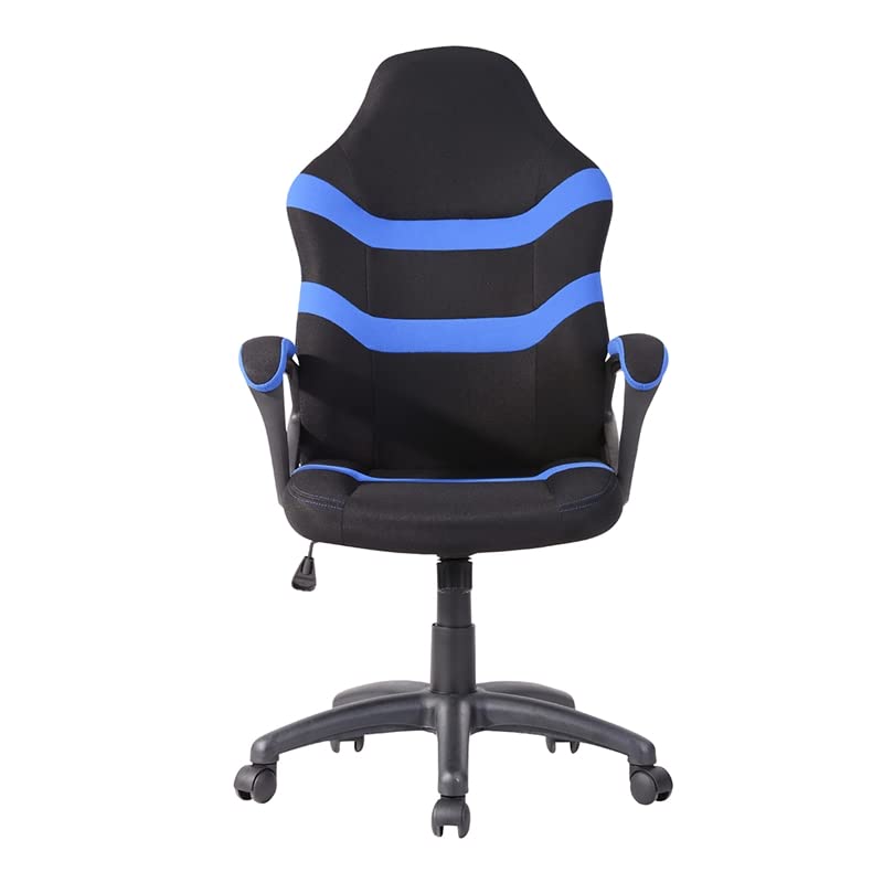 Velvet Racing Office Chair - Ergonomic Gaming Chair with Adjustable Height, Lumbar Support & Swivel Base - Blue Computer Desk Chair for Home Office, Gaming & Workstations