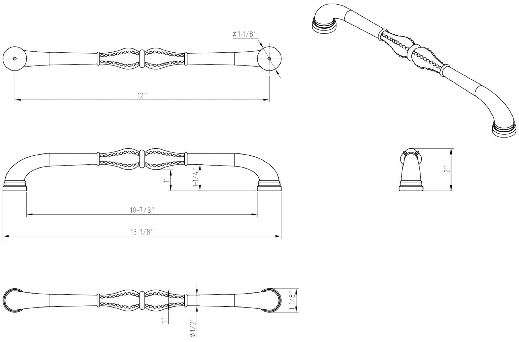 Prestige Beaded Appliance Pull - 12