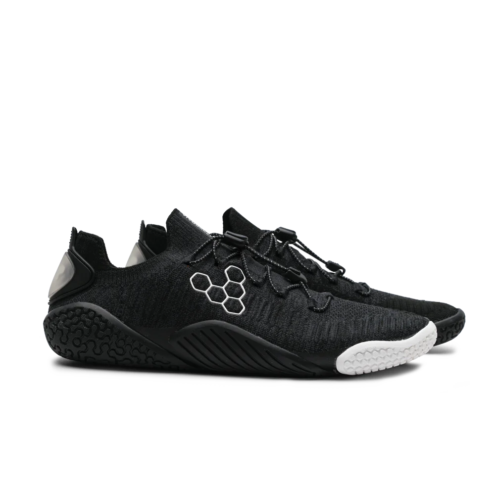 Vivobarefoot Motus Flex Men's Barefoot Shoes - Obsidian Black | Lightweight & Flexible for Running, Hiking & Gym Workouts