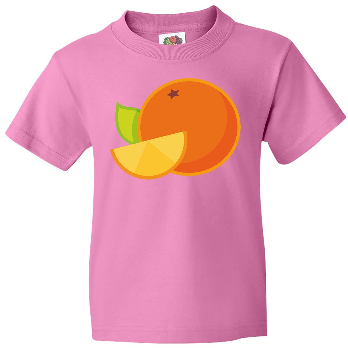 Inktastic Orange Fruit Youth T-Shirt - Fun & Colorful Kids Graphic Tee for Boys & Girls | Perfect for School, Playdates & Summer Outfits