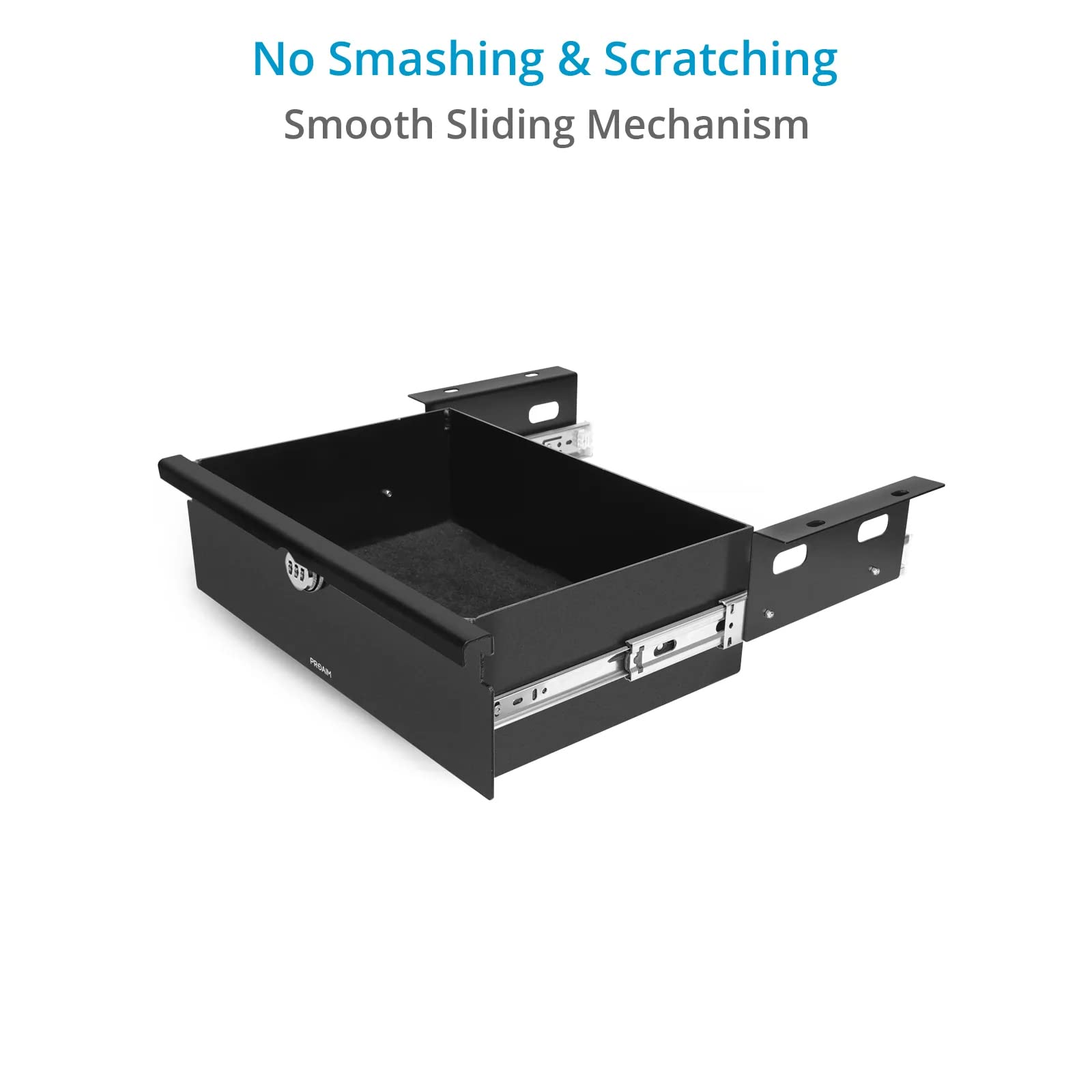 PROAIM Smart Lock Bottom Drawer for Audio Video Camera Accessories & Tools - Secure Storage for Soundchief Cart Workstation with 3-Digit Combination Lock (CT-SDCF-SD) | Perfect for Film Sets, Photography Studios & Broadcast Equipment Protection