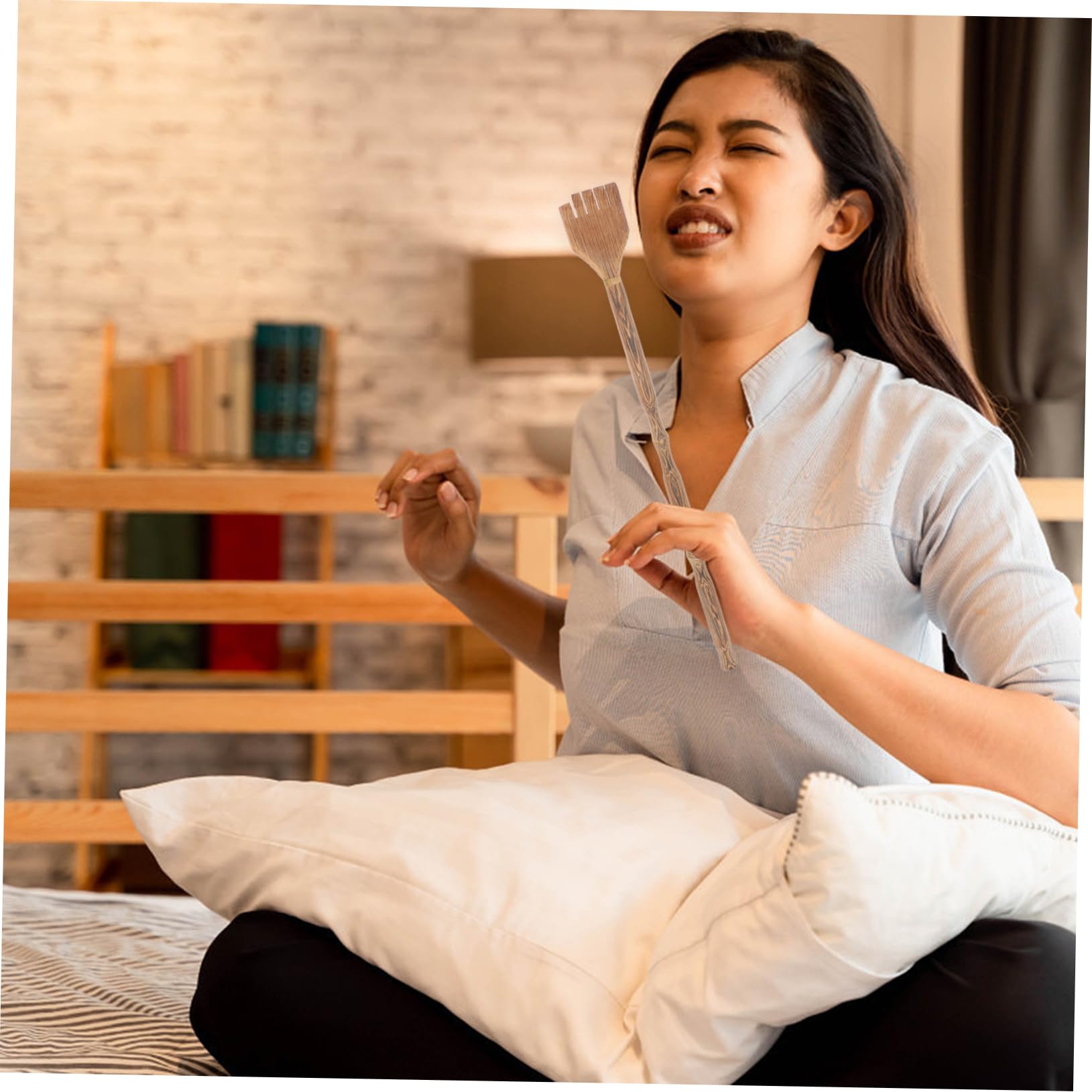Natural Wooden Back Scratcher - Ergonomic Body Scratcher for Itch Relief - Perfect for Home, Office & Travel Use