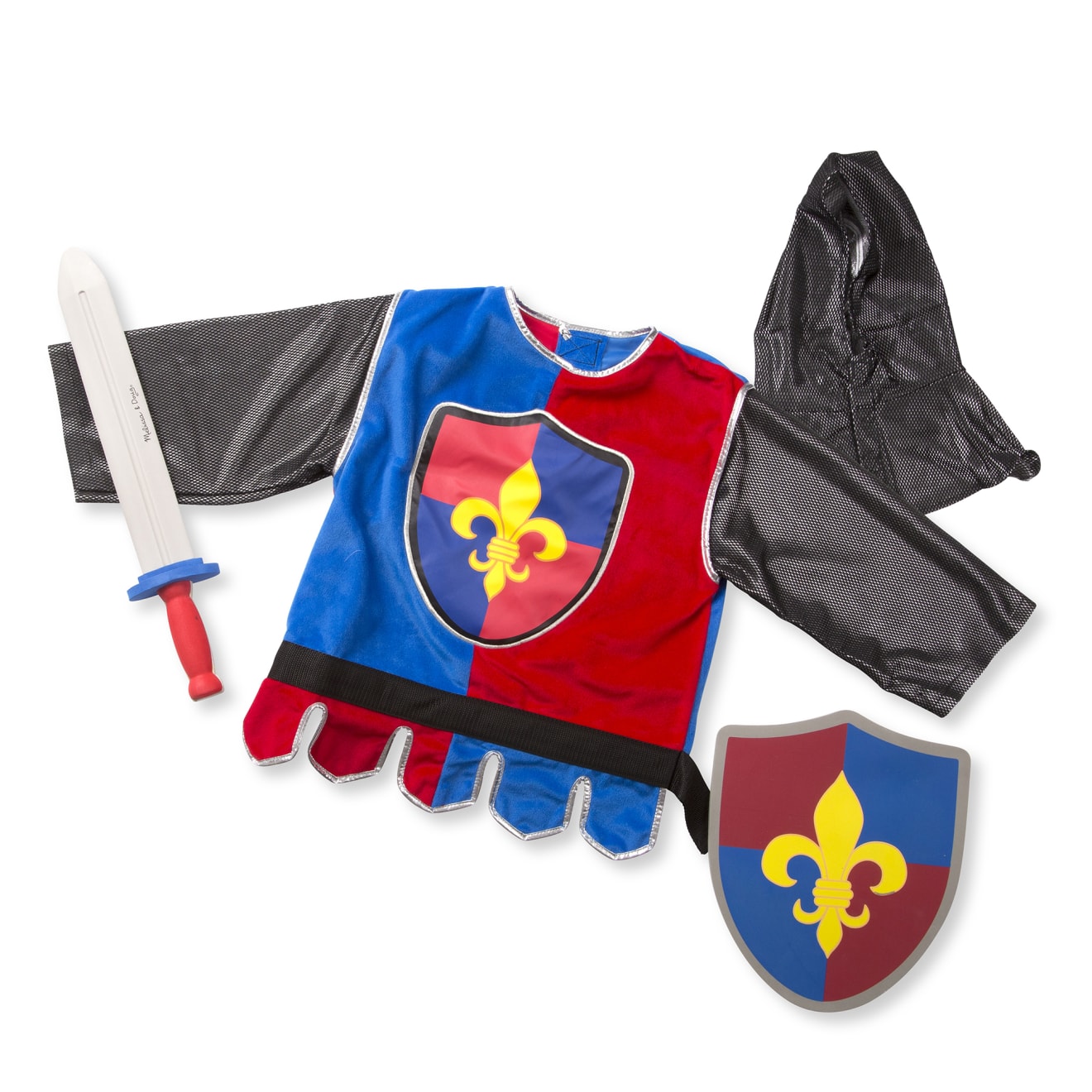Medieval Knight Costume Set for Kids - Role Play Dress Up with Armor & Sword - Perfect for Halloween, Cosplay, and Pretend Play Adventures
