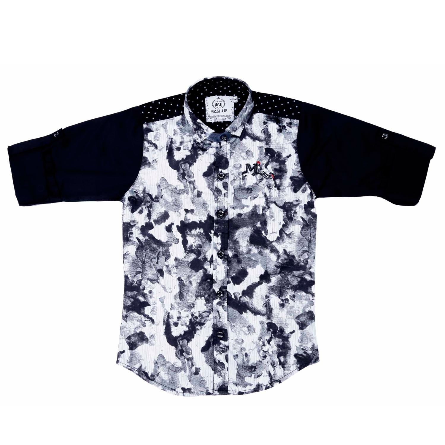 Stylish MashUp Contrasting Sleeves Shirt for Men & Women | Trendy Fashion Statement for Parties, Work & Casual Outfits