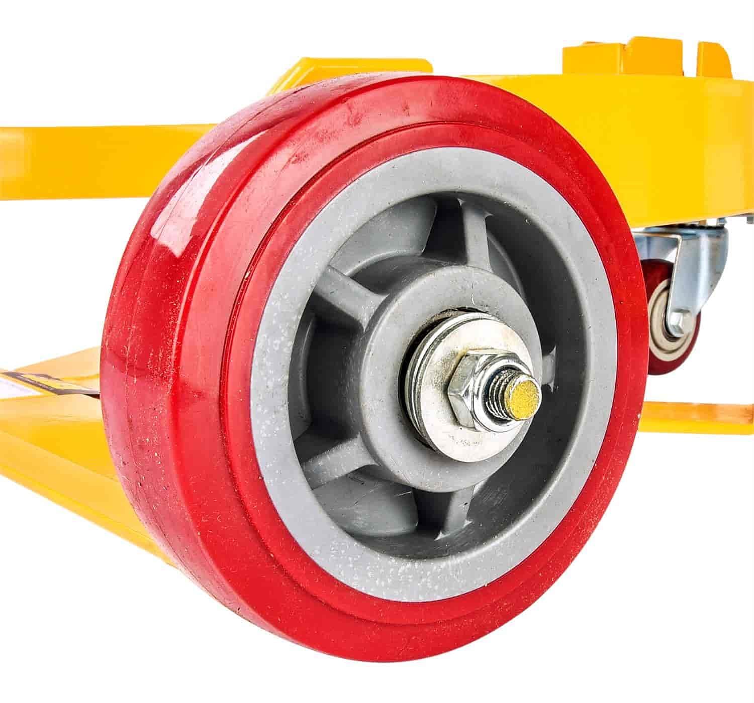 JEGS 80239 Heavy Duty 55 Gallon Steel Drum Caddy with 4 Swivel Wheels - Industrial Drum Dolly for Easy Transport & Storage - Perfect for Garage, Warehouse, and Workshop Use