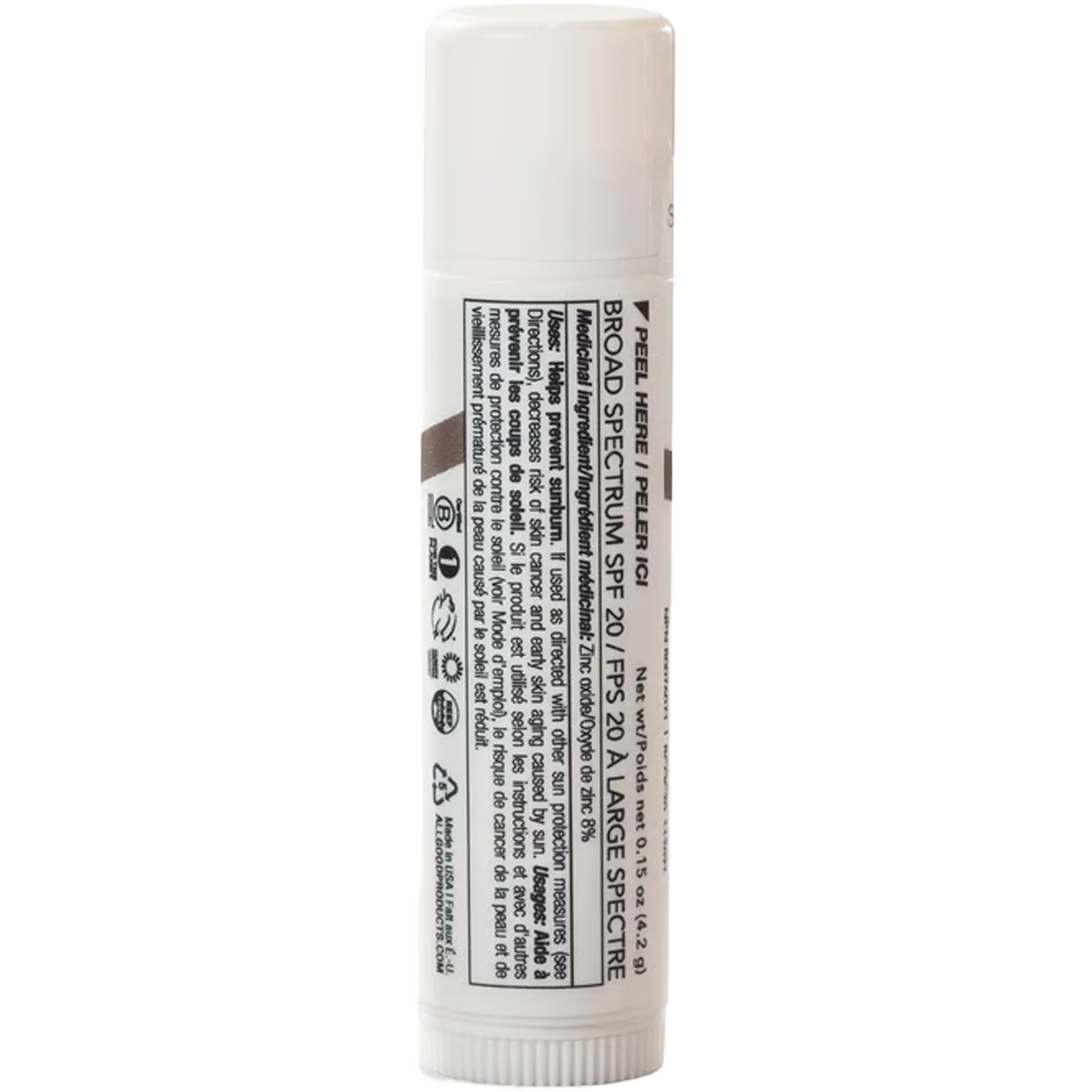 Organic Coconut SPF 20 Lip Balm for Dry Lips - Moisturizing & Sun Protection - Perfect for Outdoor Activities, Hiking, and Beach Days