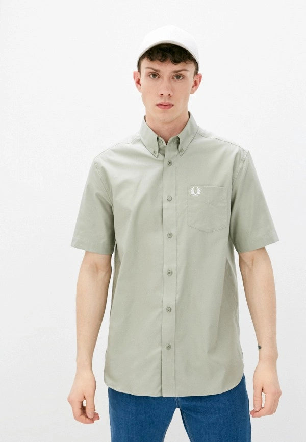 Fred Perry Men's Short Sleeve Oxford Shirt | Classic Casual Button Down Shirt for Men | Perfect for Office, Date Night & Summer Outfits