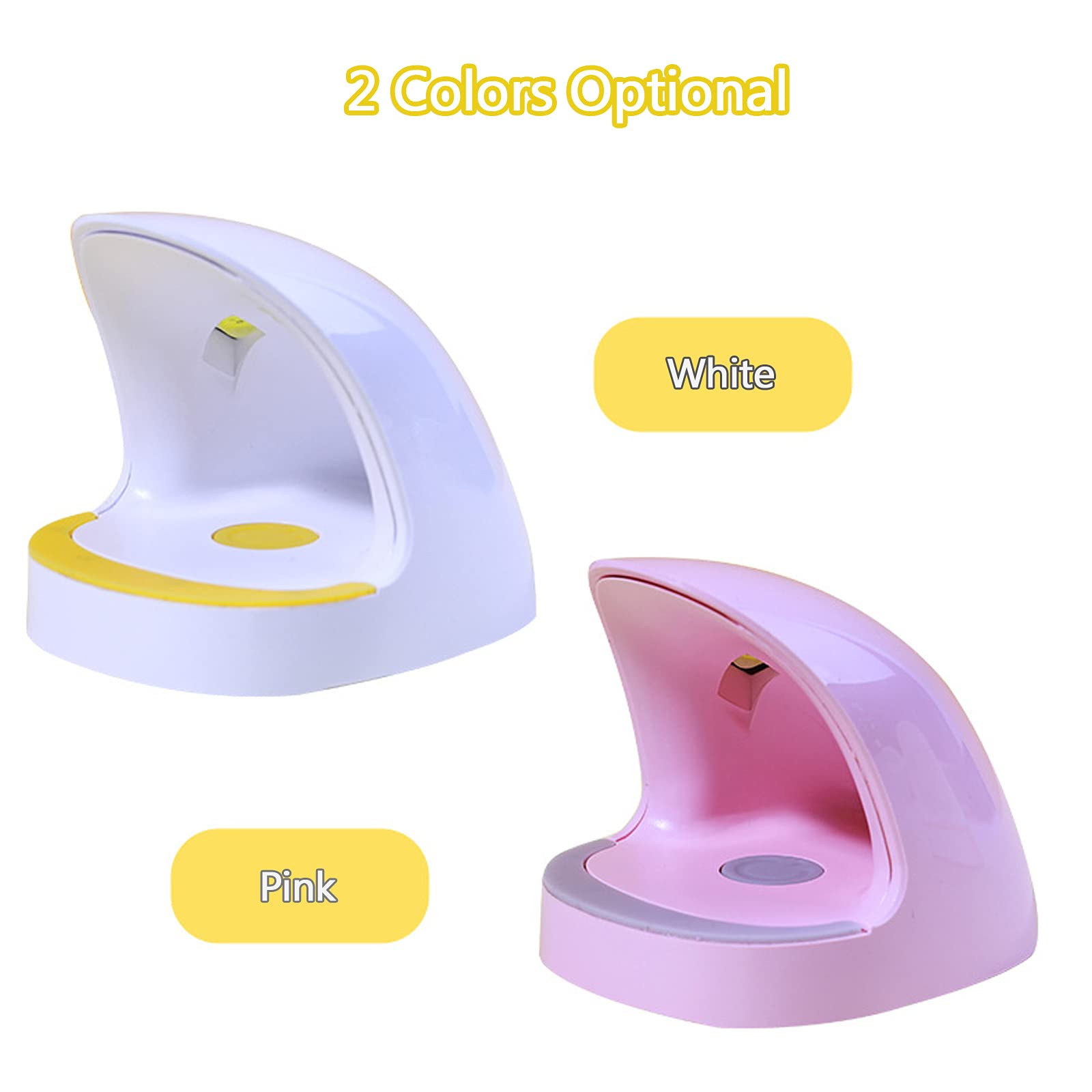 Professional UV LED Nail Lamp for Gel Polish Curing - Fast Drying USB Nail Dryer with LED Therapy Light - Perfect for Home & Salon Manicures (Pink) by Layfoo - Ideal for Nail Art, Gel Extensions & DIY Nail Care