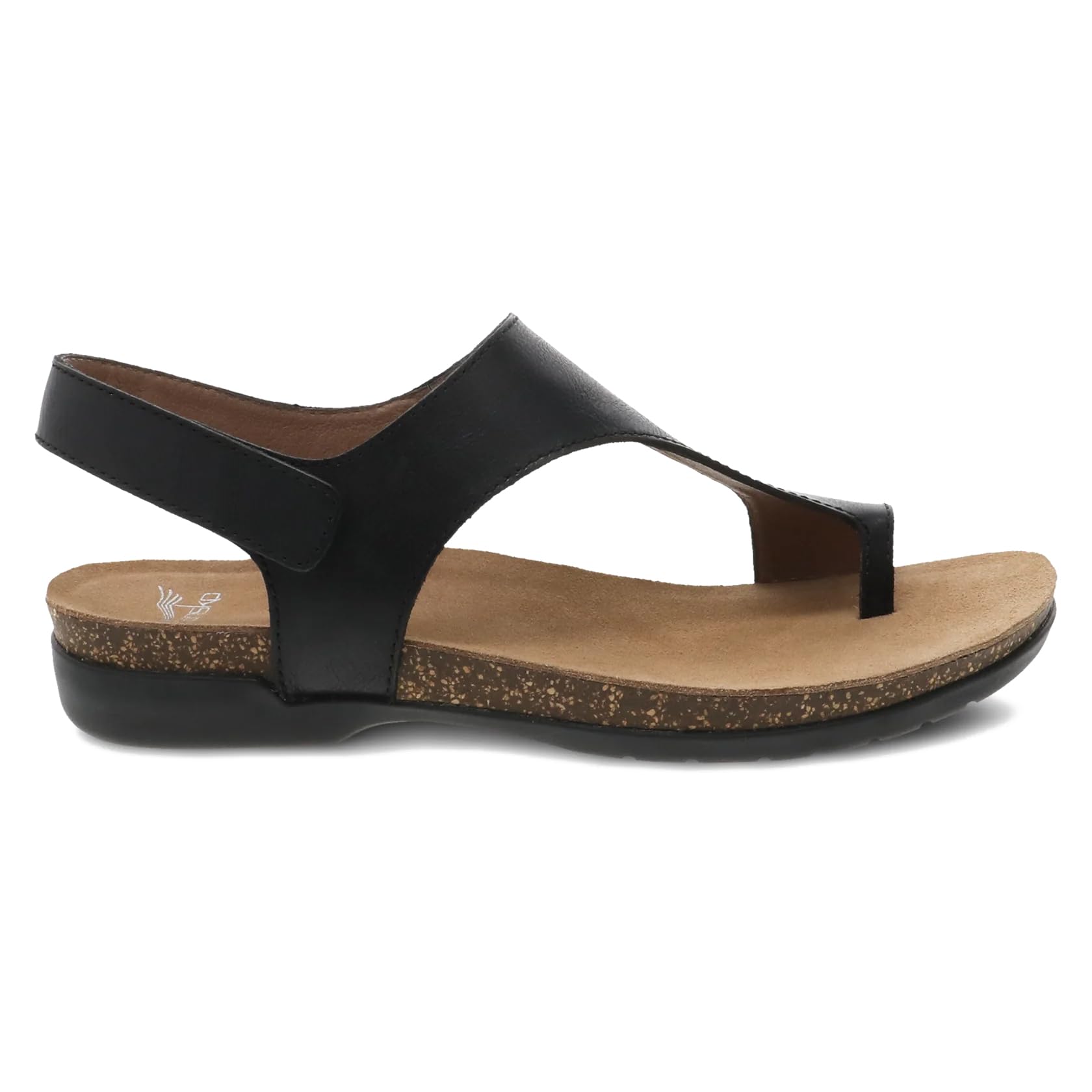 Dansko Reece Women's Comfort Sandals - Memory Foam & Cork Footbed with Arch Support - Lightweight Rubber Outsole for Durability - Adjustable Hook & Loop Strap - Perfect for Walking, Travel, and Casual to Dressy Outfits