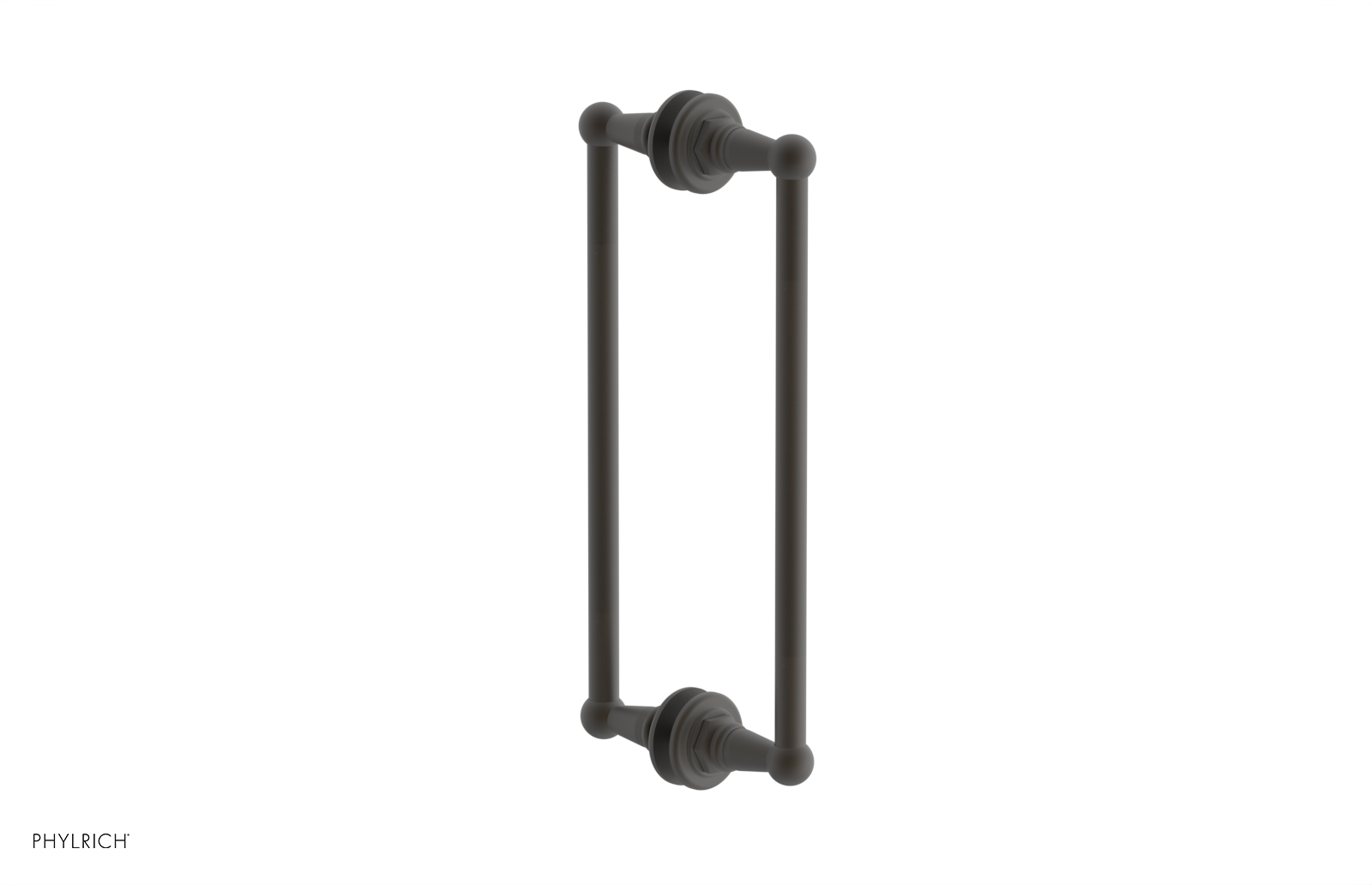 Jamestown 12 Double-Sided Shower Pull 165 x 93 x 12 - Heavy Duty Bathroom Shower Curtain Hooks for Home & Hotel Use