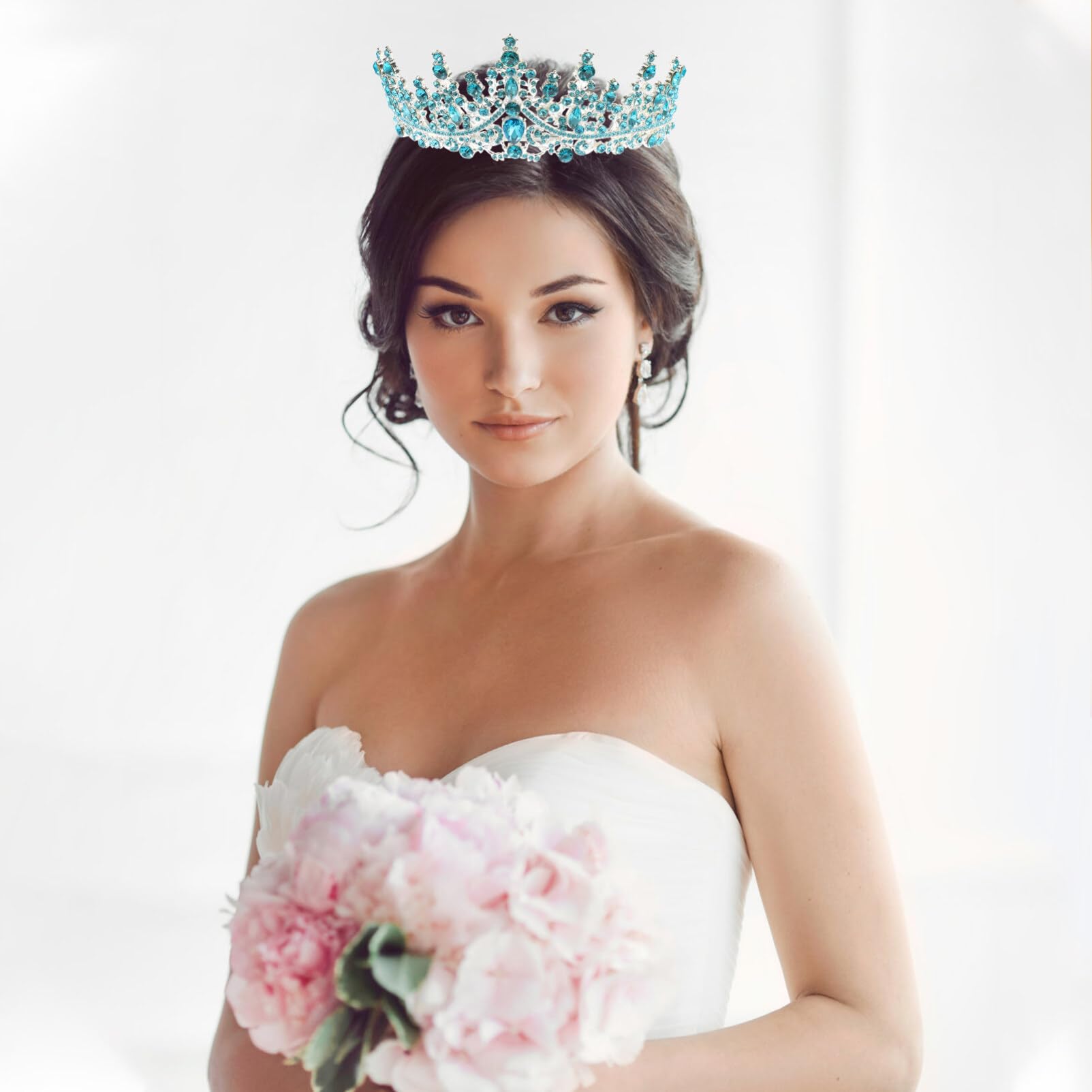 Sparkling Rhinestone Headbands for Women - Elegant Party Hair Accessories Set with Alloy Crown Decor, Perfect for Birthdays, Weddings & Special Events