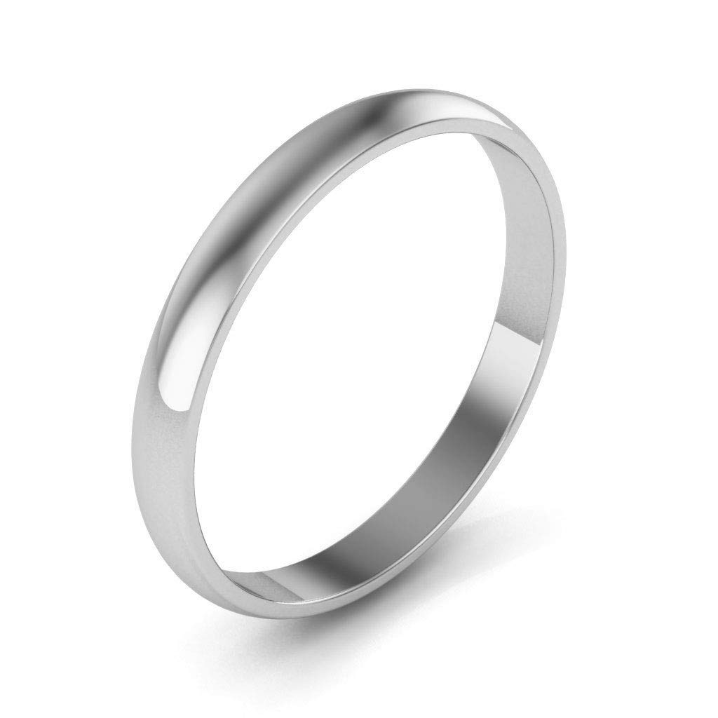 10K White Gold Plain Wedding Bands for Men and Women - 2.5mm Comfort Fit Ring Set - Elegant Minimalist Wedding Rings for Couples, Anniversary, or Promise Rings - Perfect for Everyday Wear and Special Occasions