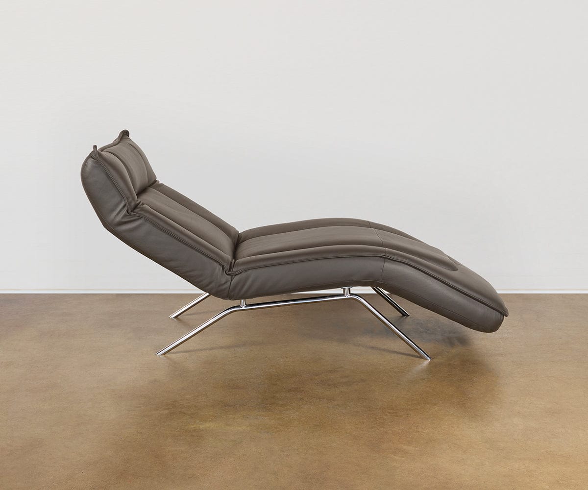 Forte Chaise Lounge Chair - Modern Accent Chair for Living Room, Bedroom, or Office - Perfect for Relaxing, Reading, and Entertaining