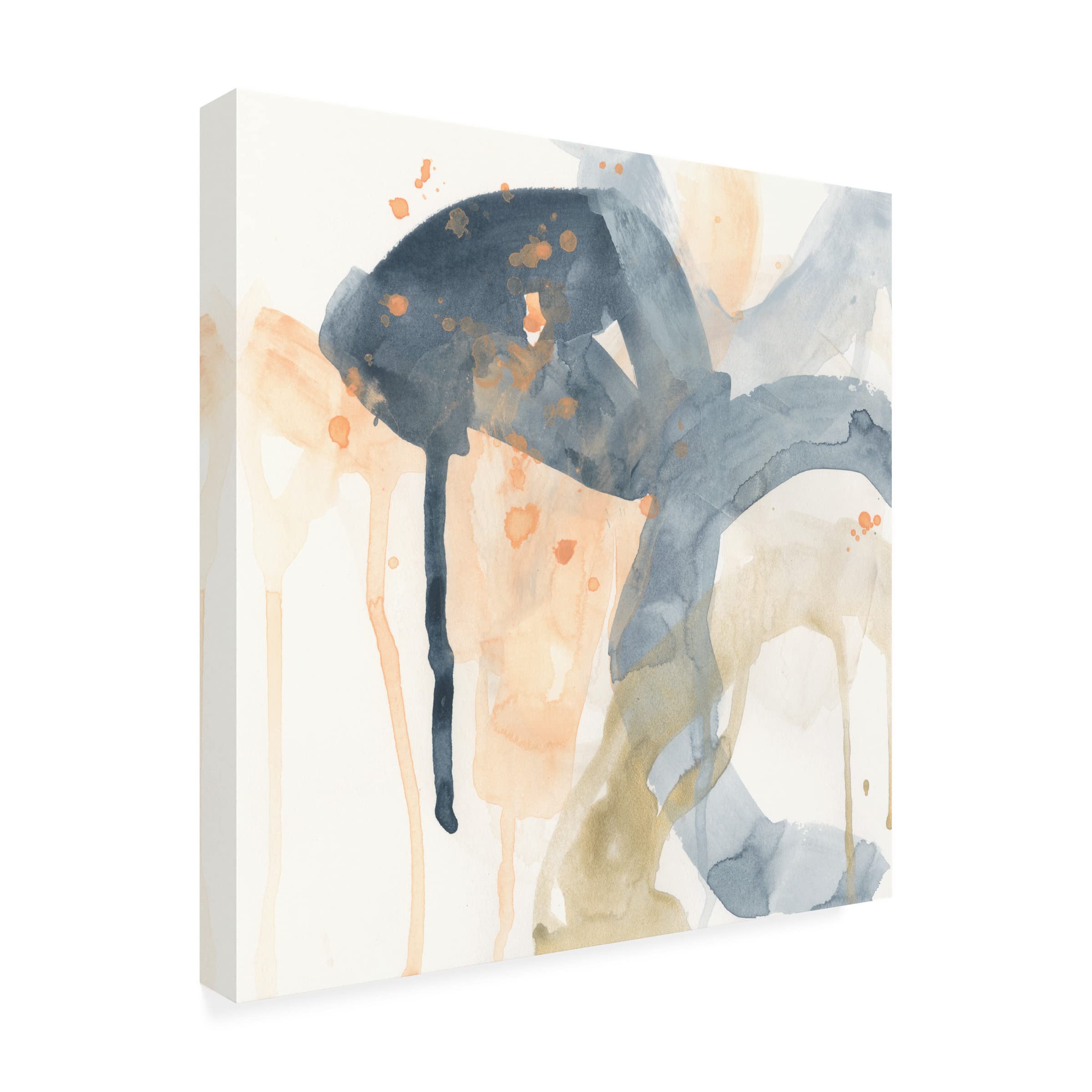Trademark Fine Art 'Liquid Blueprint I' Abstract Canvas Wall Art by June Erica Vess - Perfect for Modern Living Room, Office & Bedroom Decor