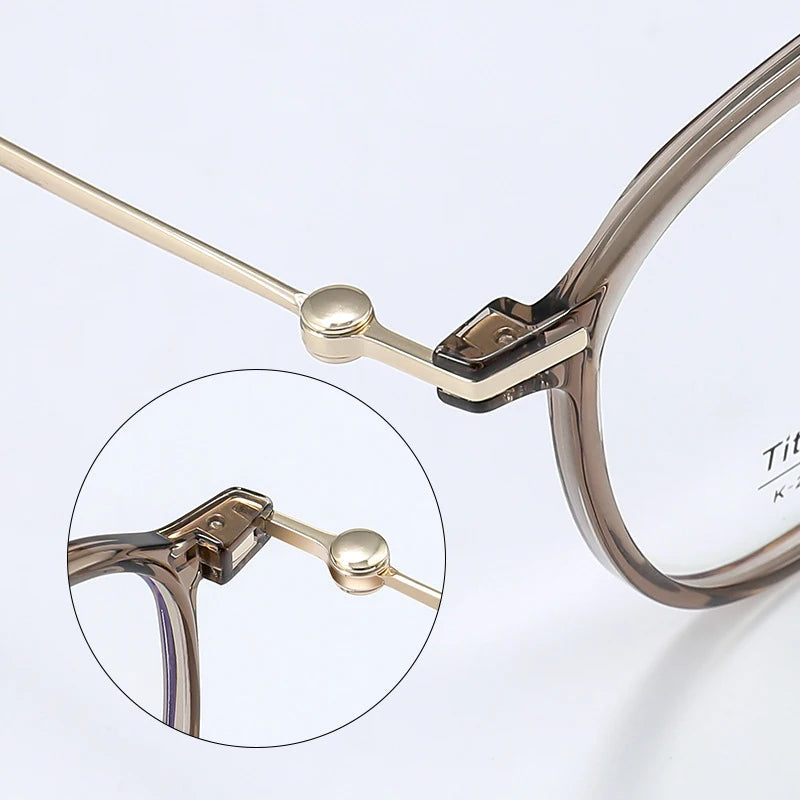 Bclear Women's Full Rim Oval TR90 Titanium Eyeglasses Frame B220 - Lightweight Comfortable Glasses for Work, Reading & Everyday Use