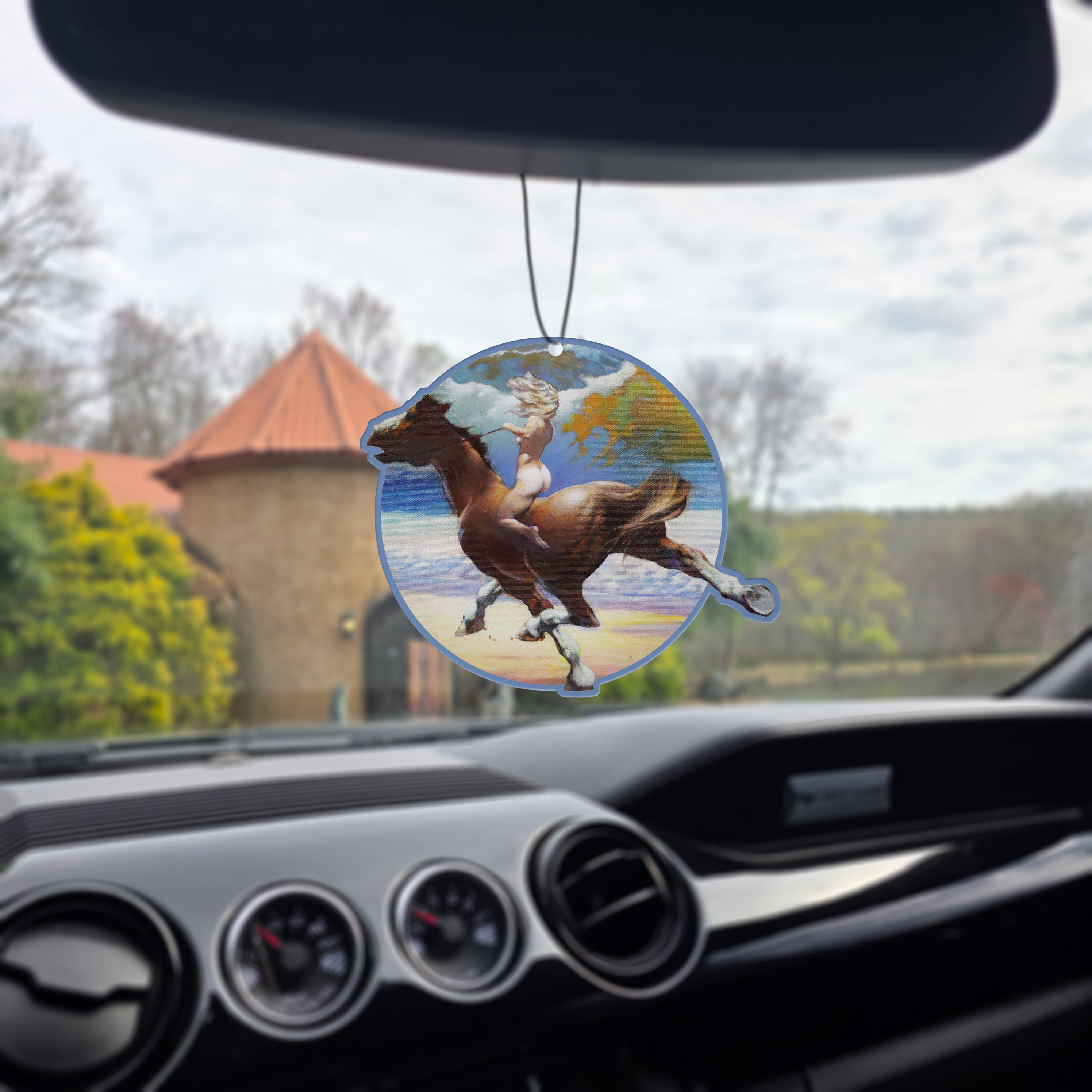 Premium Coconut Scented Car Air Freshener - Long Lasting Fragrance for Vehicles, Home & Office - Natural Aroma Freshener for Cars, Closets & Small Spaces - Perfect for Road Trips & Daily Commutes