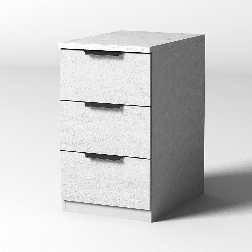 HALO White Drawer Filing Pedestal Cabinet - Office Storage Organizer for Files, Documents & Supplies | Perfect for Home Office, Workspace & Business Use