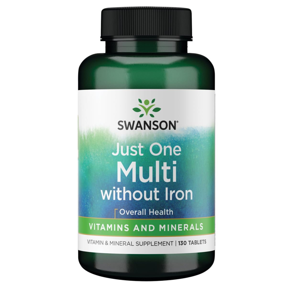 Swanson Century Formula Multivitamin Without Iron - 130 Tablets for Adults, Daily Multivitamin Supplement with Essential Vitamins & Minerals, Supports Immune System & Energy - Perfect for Active Lifestyles & Health-Conscious Individuals