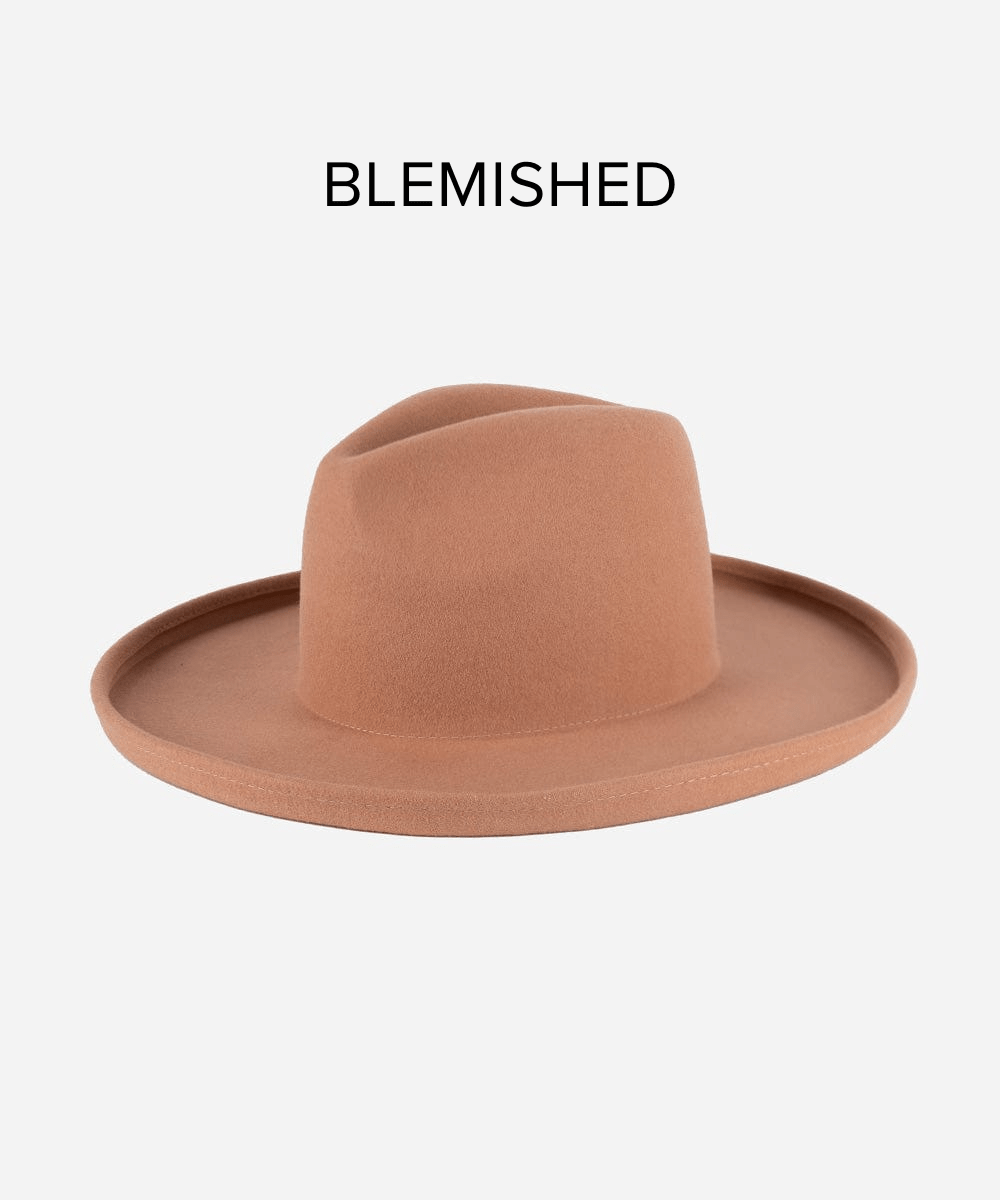 Cara Loren Pencil Brim Fedora Hat - Dusty Pink Women's Fashion Hat for Summer, Beach & Outdoor Activities