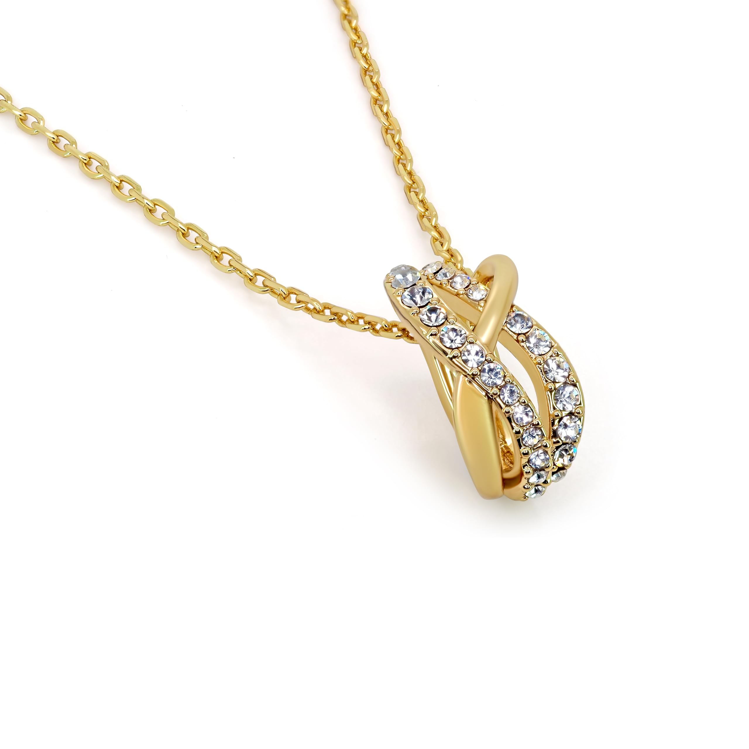 TRYNDI 18K Gold Plated Eternal Knot Necklace for Women - Elegant Jewelry Gift for Mother’s Day, Valentine’s Day, Birthday & Anniversary - Perfect Romantic Present for Girlfriend, Wife & Soulmate - Ideal for Date Nights, Weddings & Special Occasions