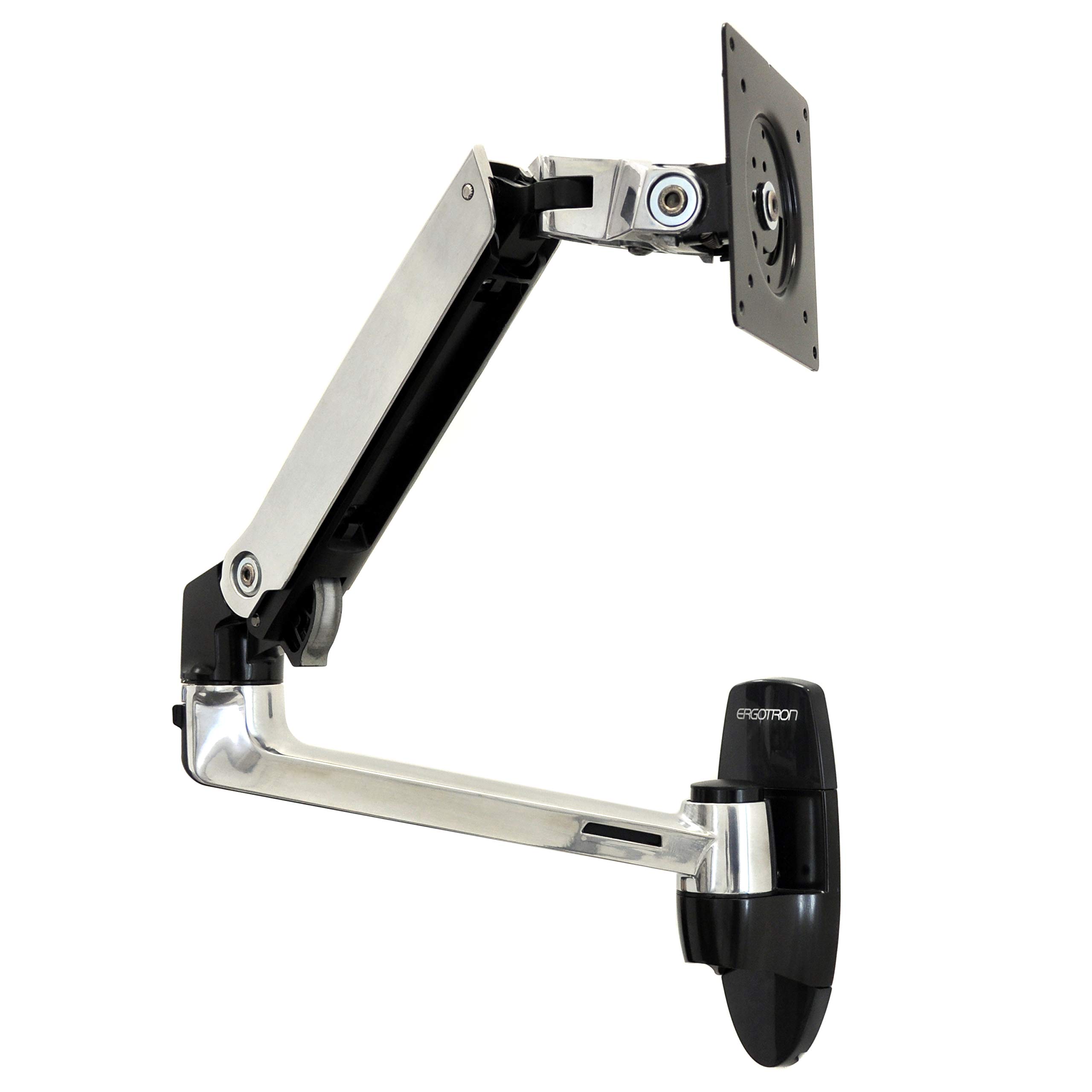 Ergotron LX Single Monitor Arm - VESA Wall Mount Bracket for 34 Inch Screens (7-25 lbs) - Adjustable Aluminum Stand for Home Office & Gaming Setup