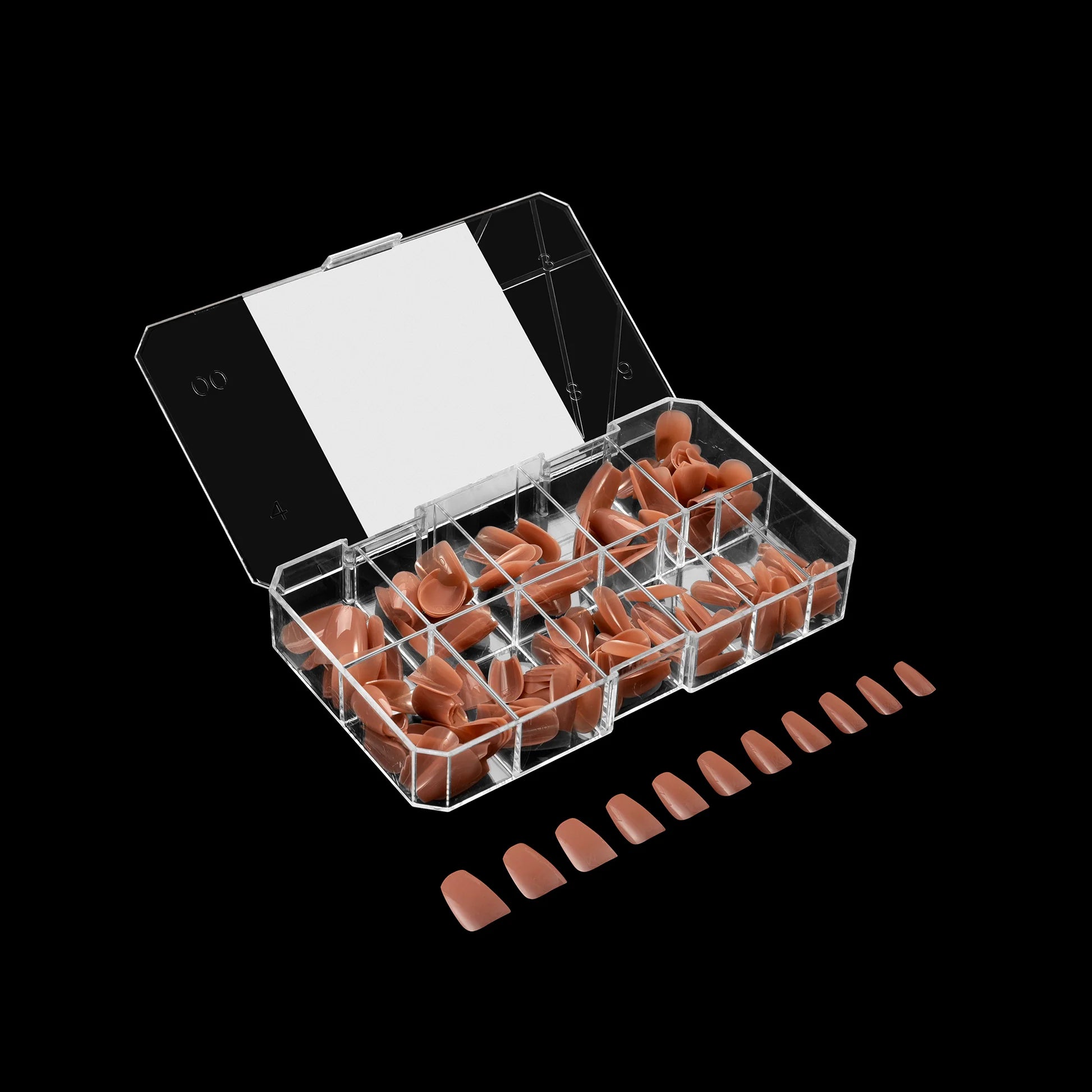 Apres Gel X Neutrals Imani Natural Nail Tips 150pc - Short Coffin Shape for DIY Manicures & Salon Use | Perfect for Natural Nails, Gel Extensions & At-Home Nail Art