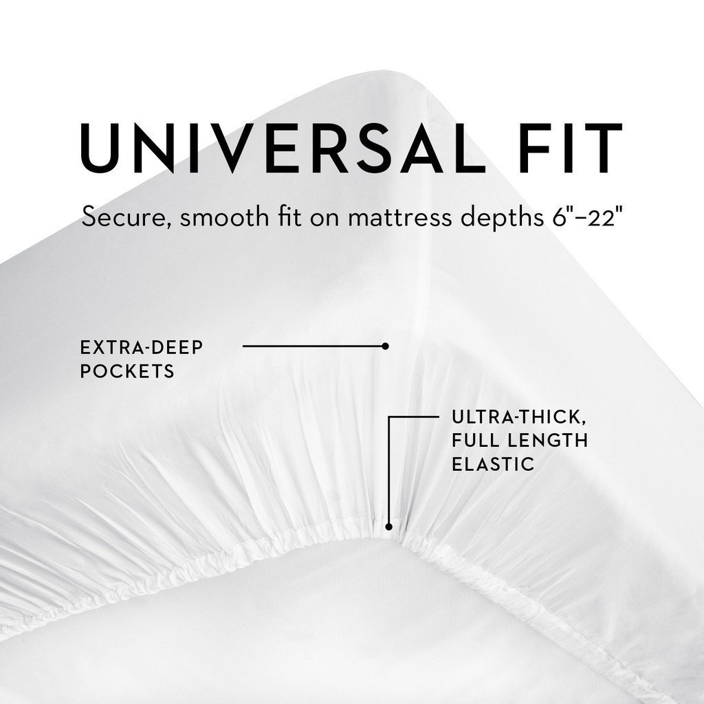 Premium 800 Thread Count Egyptian Cotton Full Size Sheet Set - 4 Piece Light Blue Sateen Weave Bedding - Soft & Breathable for All Seasons - Perfect for Master Bedroom, Guest Room & Dorm Use