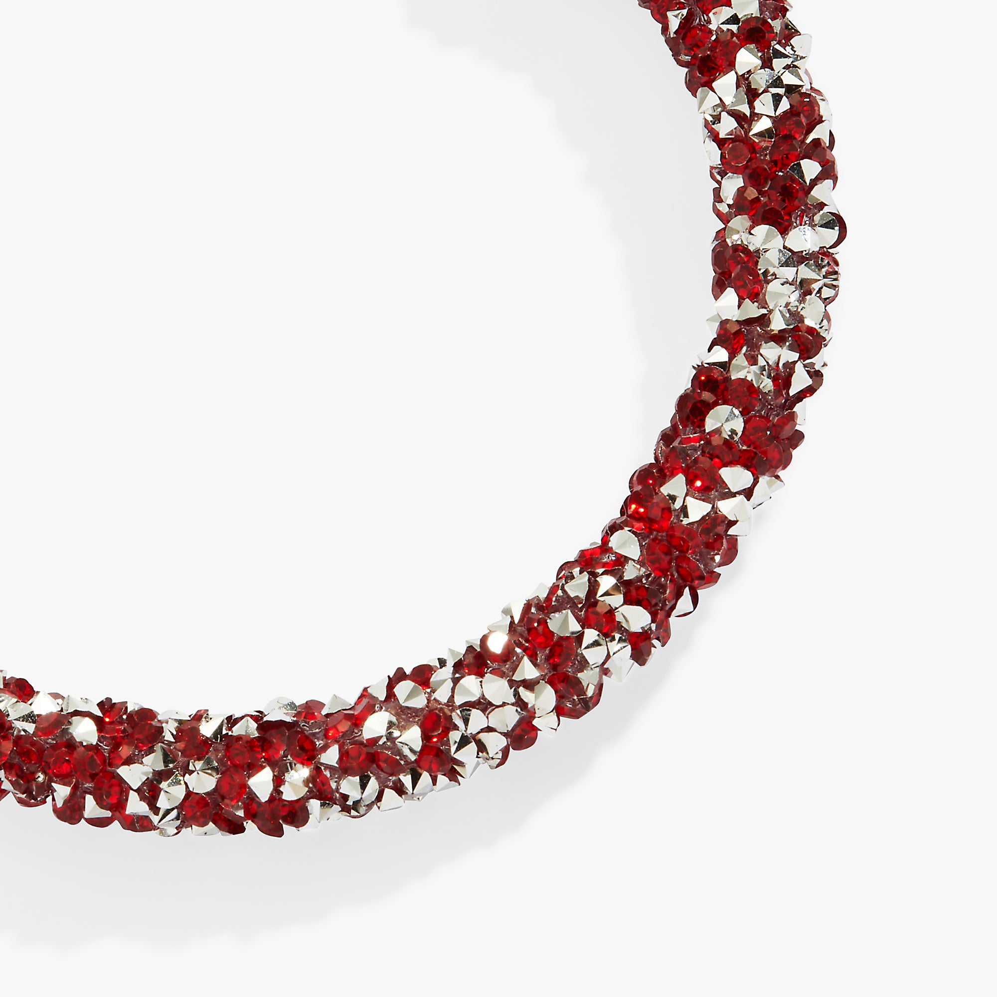 Red Crystal Crush Bangle - Elegant Fashion Bracelet for Women | Perfect for Parties, Weddings & Special Occasions