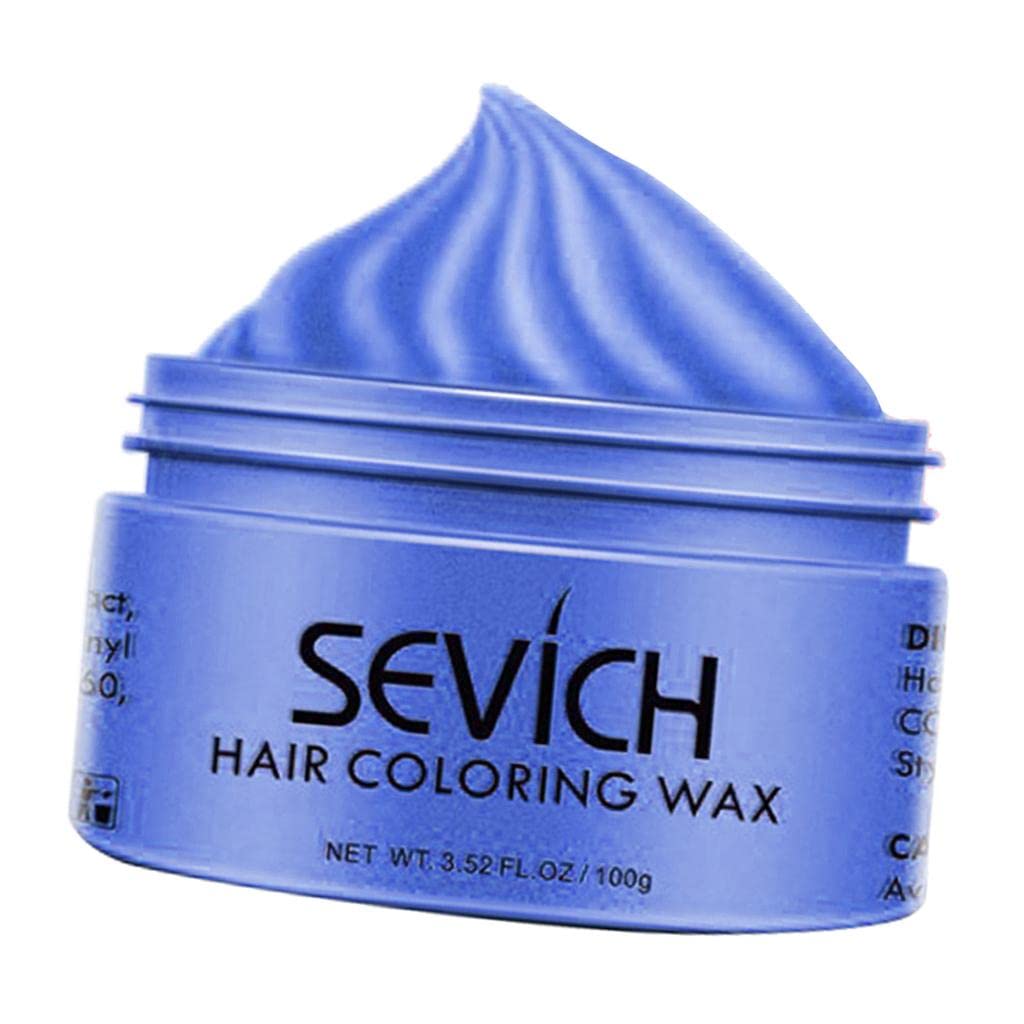 SAZ DEKOR® Temporary Hair Color Wax - Instant Blue Hair Dye for Styling & Natural Look | Washable & Non-Damaging | Perfect for Parties, Cosplay & Daily Fashion