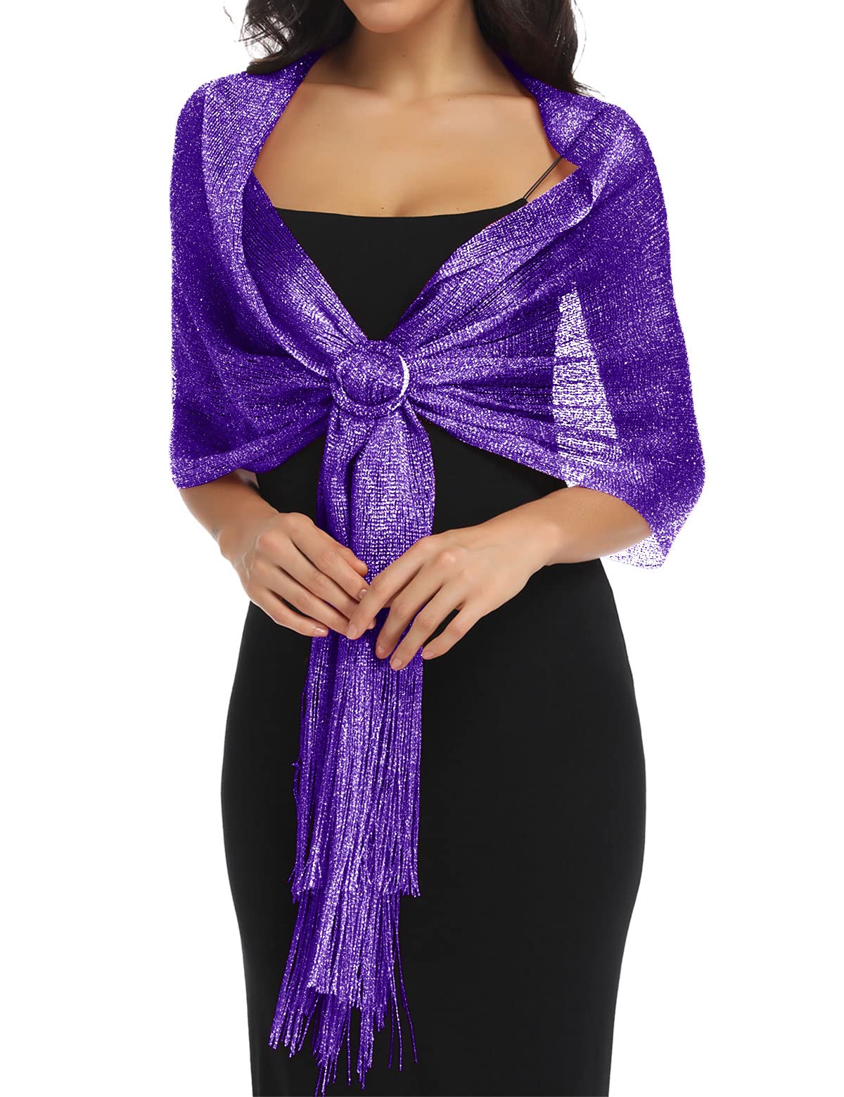 Elegant BANETTETA Women's Shawl Wrap - Formal Evening Scarf with Buckle for Weddings, Parties & Special Occasions | Perfect for Dresses, Evening Gowns & Formal Events