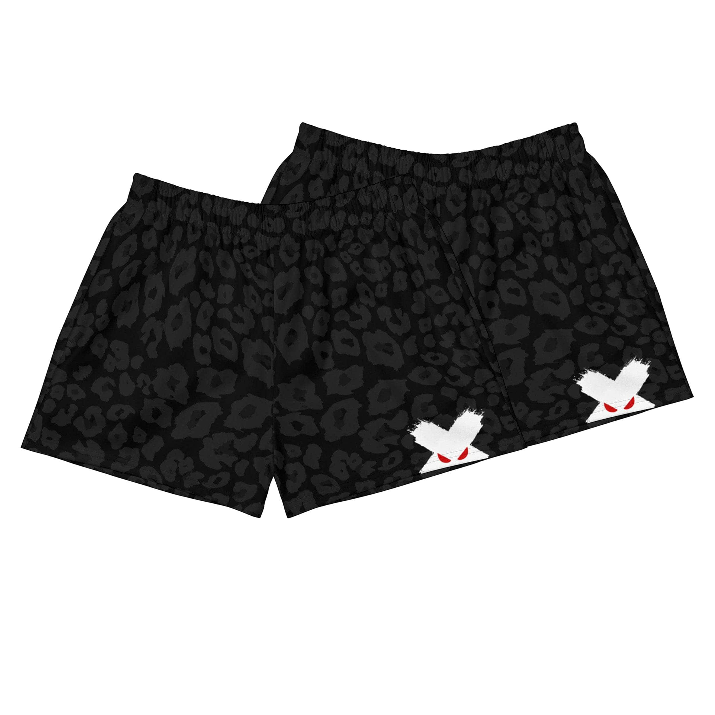 Black Leopard Print Hoochie Daddy Shorts for Men - Trendy Streetwear & Gym Workout Shorts - Perfect for Casual Wear, Beach, and Night Out