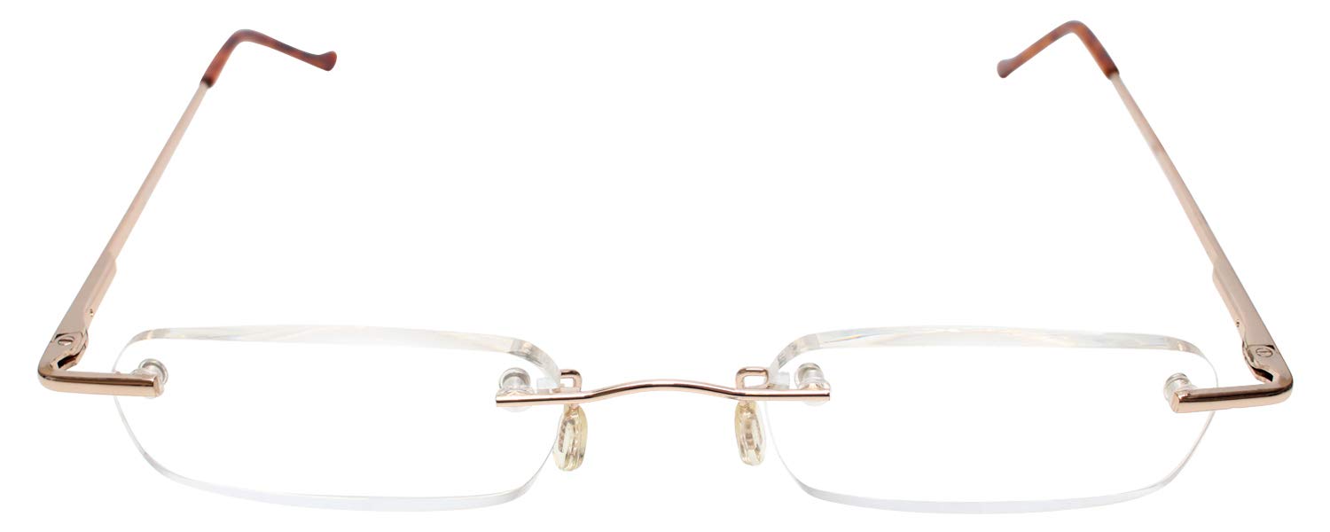 Calabria LT 1 Compact Reading Glasses with Case - Lightweight +1.00 Magnification for Men & Women - Perfect for Reading Books, Using Phones & Close Work