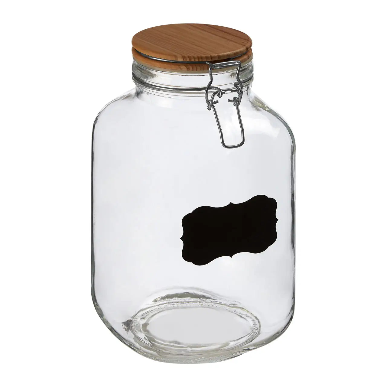 Chalkboard Label Storage Jar with Lid - Airtight Kitchen Canister for Flour, Sugar, Coffee & Spices - Perfect for Pantry Organization & Home Decor