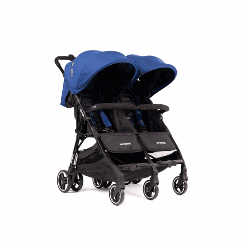 Baby Monsters Kuki Twin Compact Stroller - Lightweight Double Stroller for Twins & Siblings | Perfect for Travel, Shopping & Daily Walks